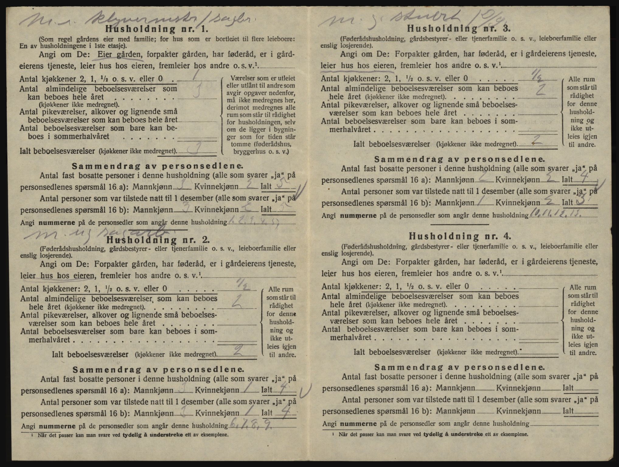 SAO, 1920 census for Glemmen, 1920, p. 2122