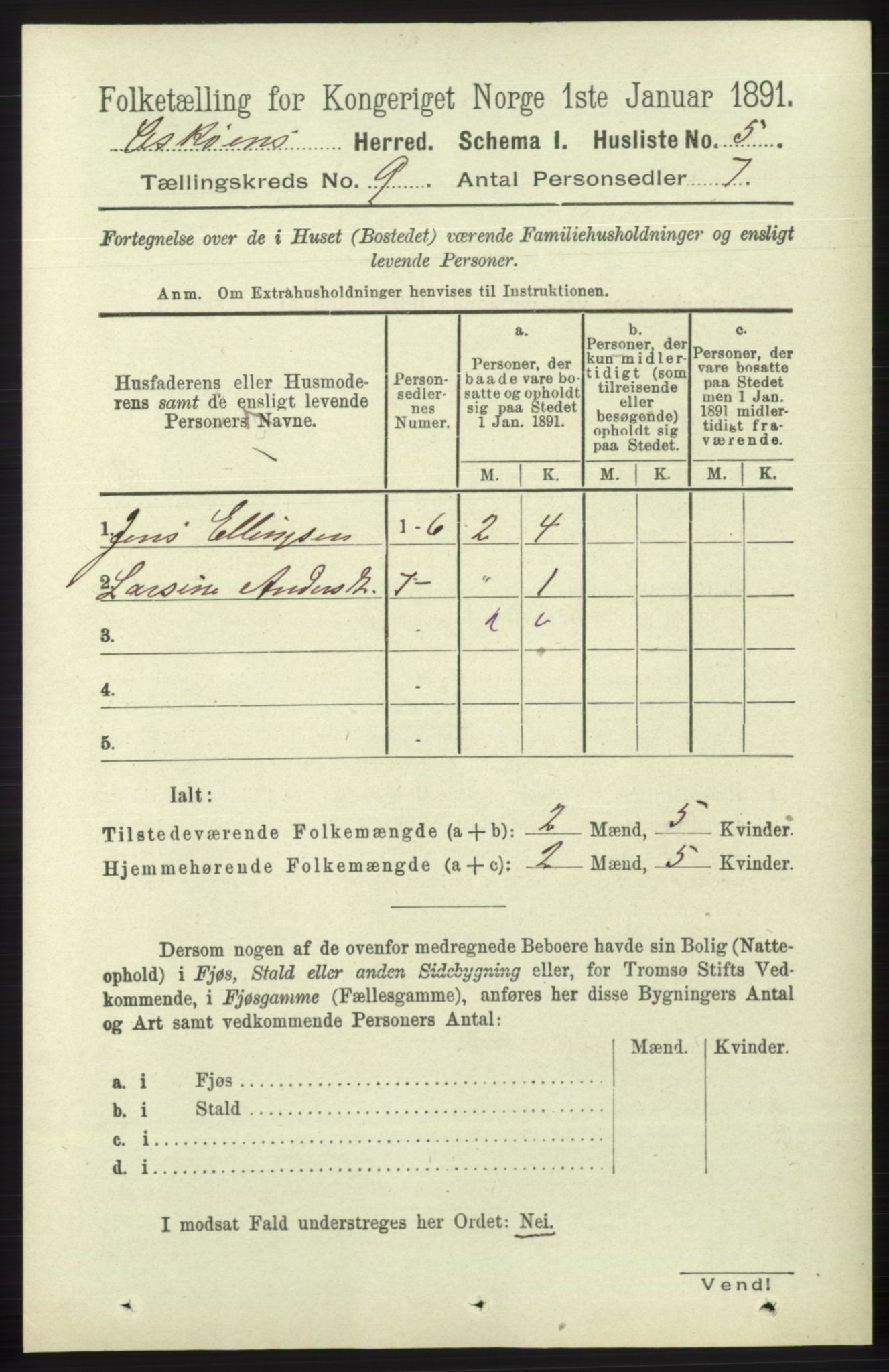 RA, 1891 census for 1247 Askøy, 1891, p. 5897