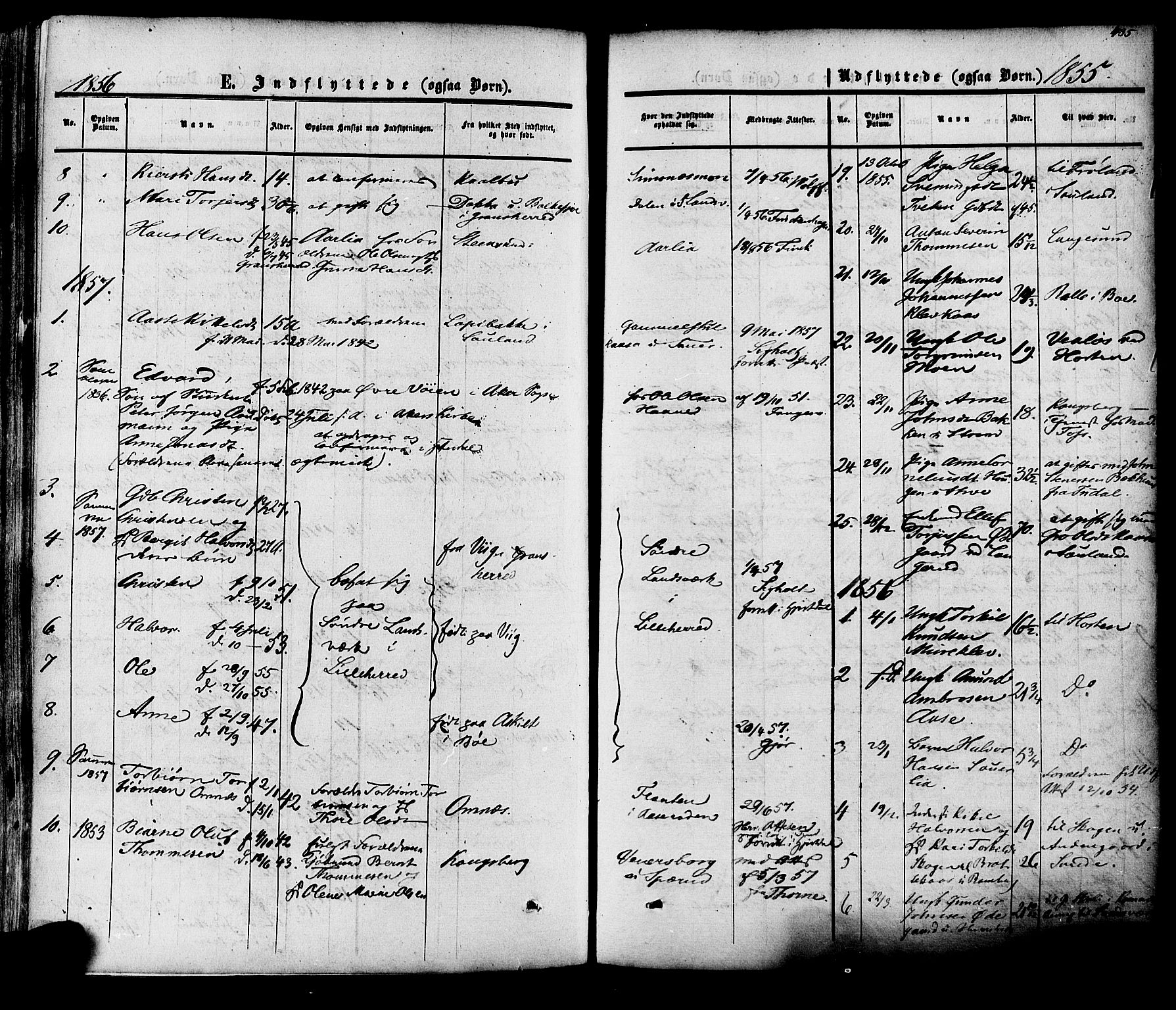 Heddal kirkebøker, SAKO/A-268/F/Fa/L0007: Parish register (official) no. I 7, 1855-1877, p. 435