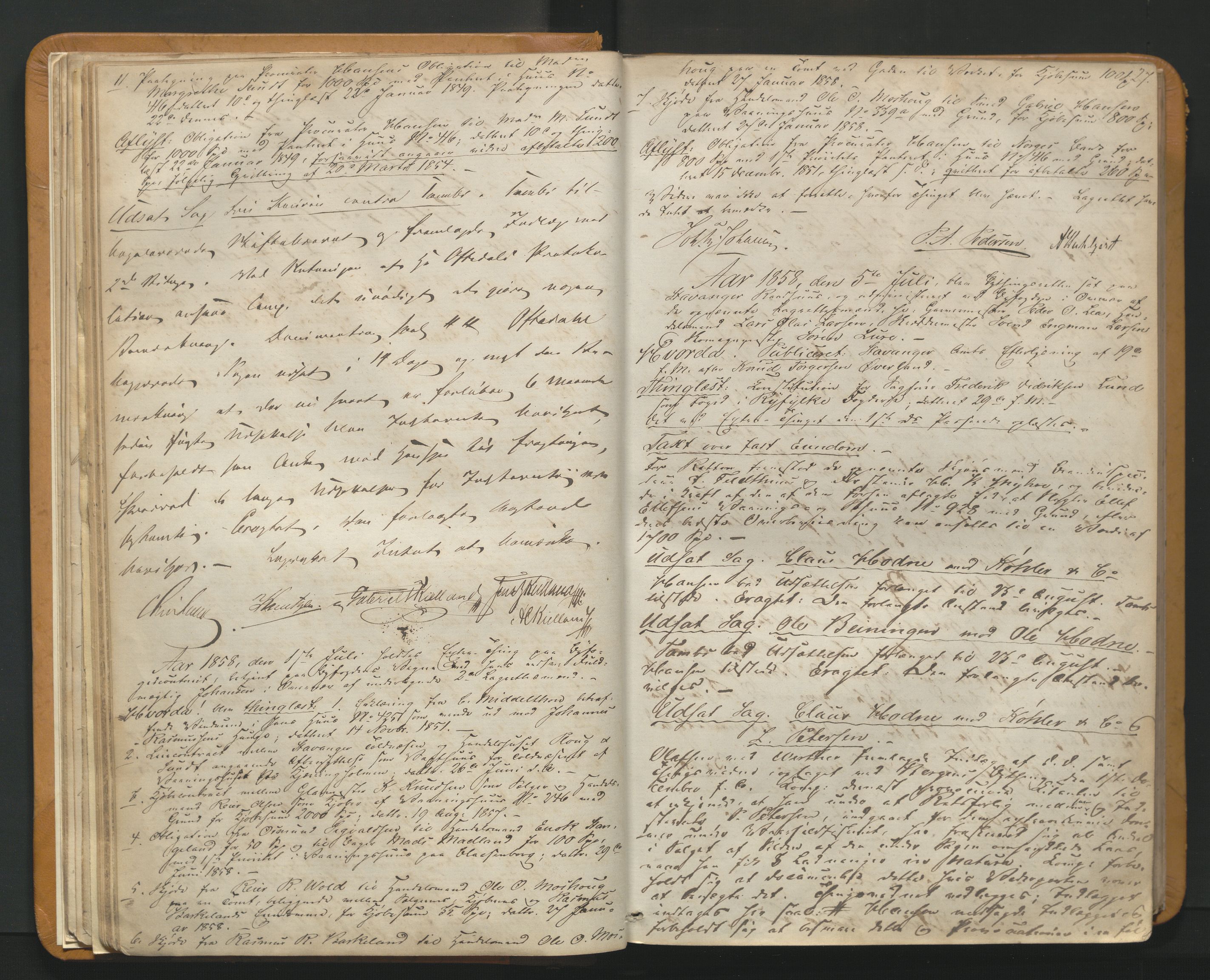 Stavanger byfogd, AV/SAST-A-101408/001/3/30/30BA/L0058: Bytingprotkoll, 1858-1865, p. 26b-27a