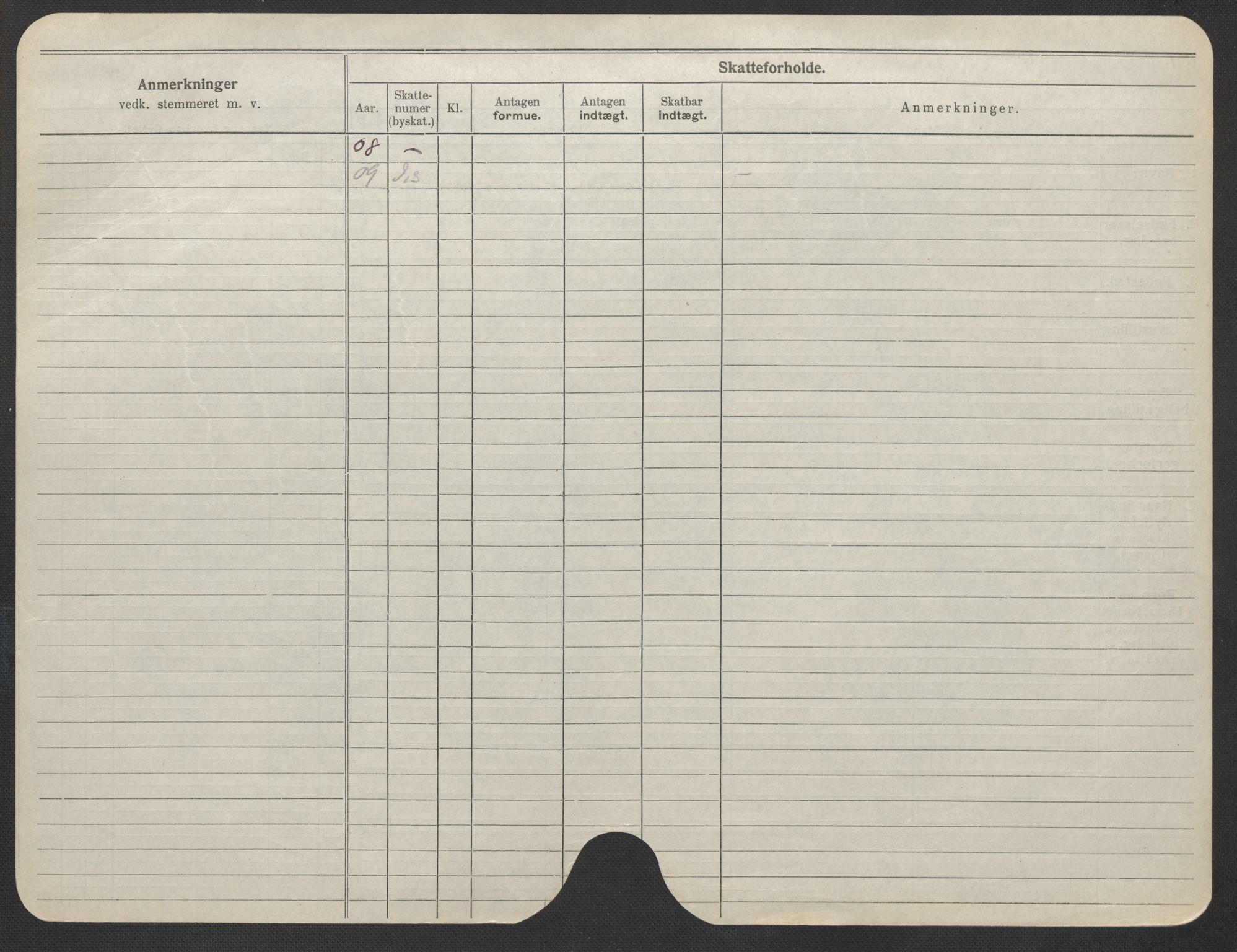 Oslo folkeregister, Registerkort, AV/SAO-A-11715/F/Fa/Fac/L0018: Kvinner, 1906-1914, p. 1254b