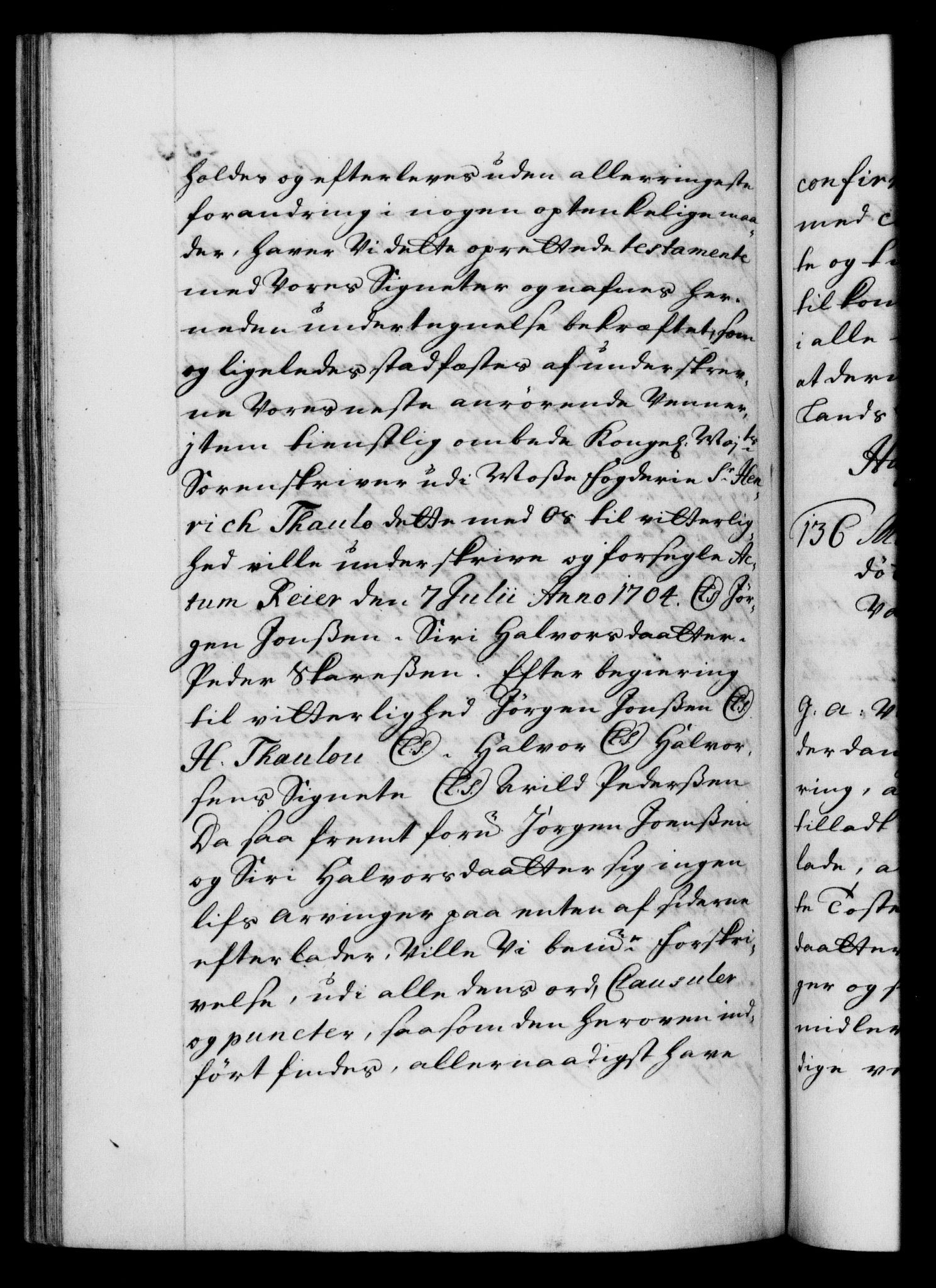 Danske Kanselli 1572-1799, RA/EA-3023/F/Fc/Fca/Fcaa/L0020: Norske registre, 1708-1711, p. 253b