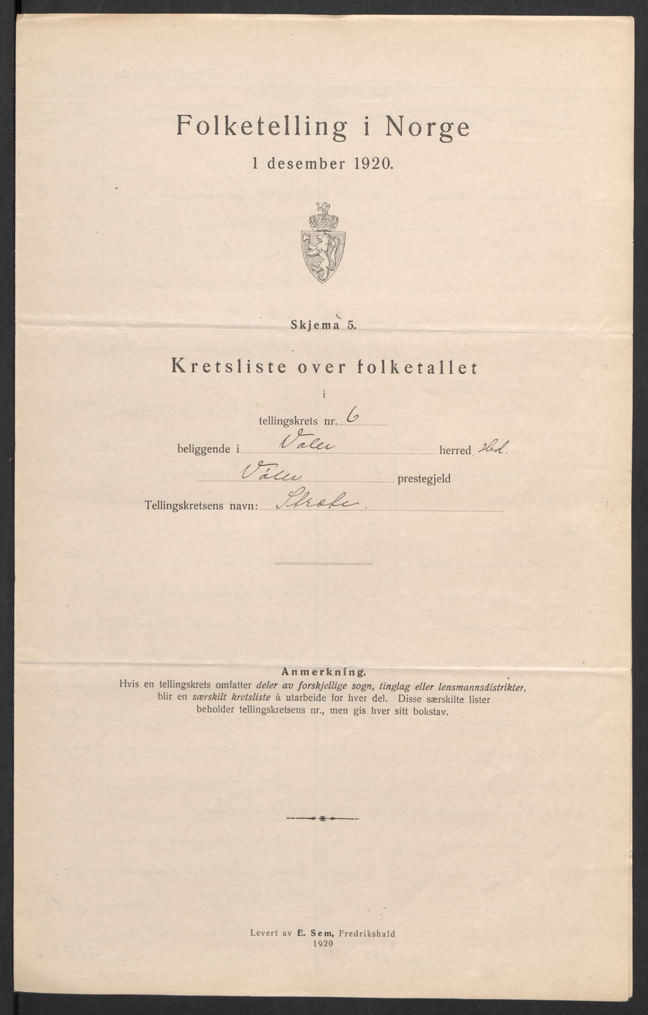 SAH, 1920 census for Våler (Hedmark), 1920, p. 25