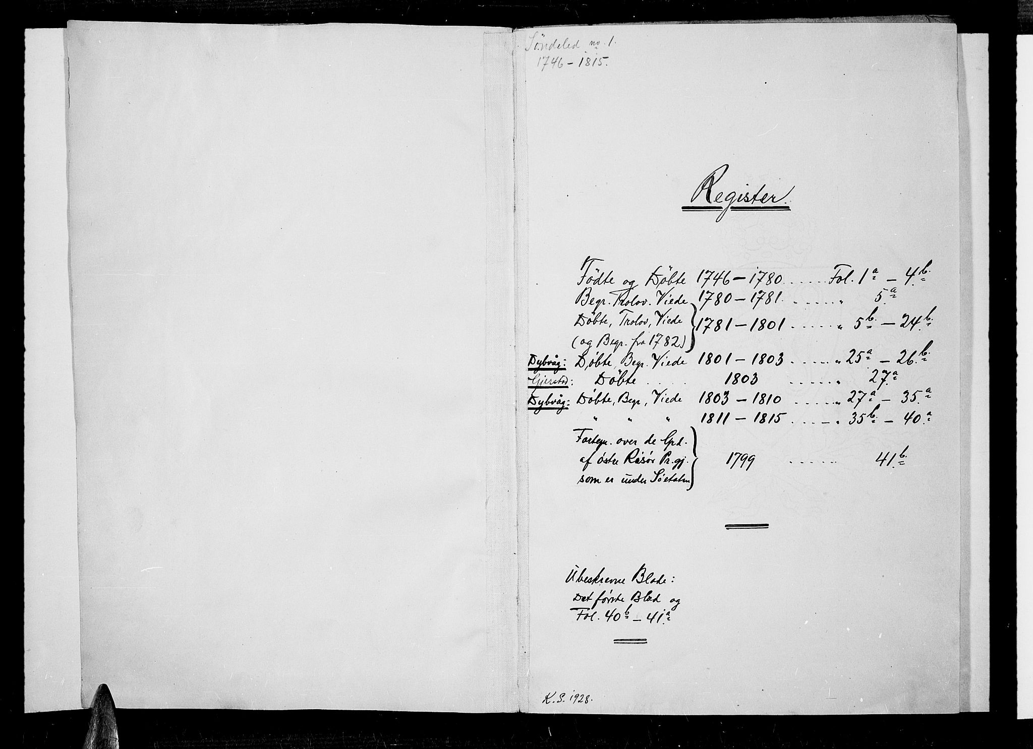 Risør sokneprestkontor, SAK/1111-0035/F/Fa/L0001: Parish register (official) no. A 1, 1746-1815