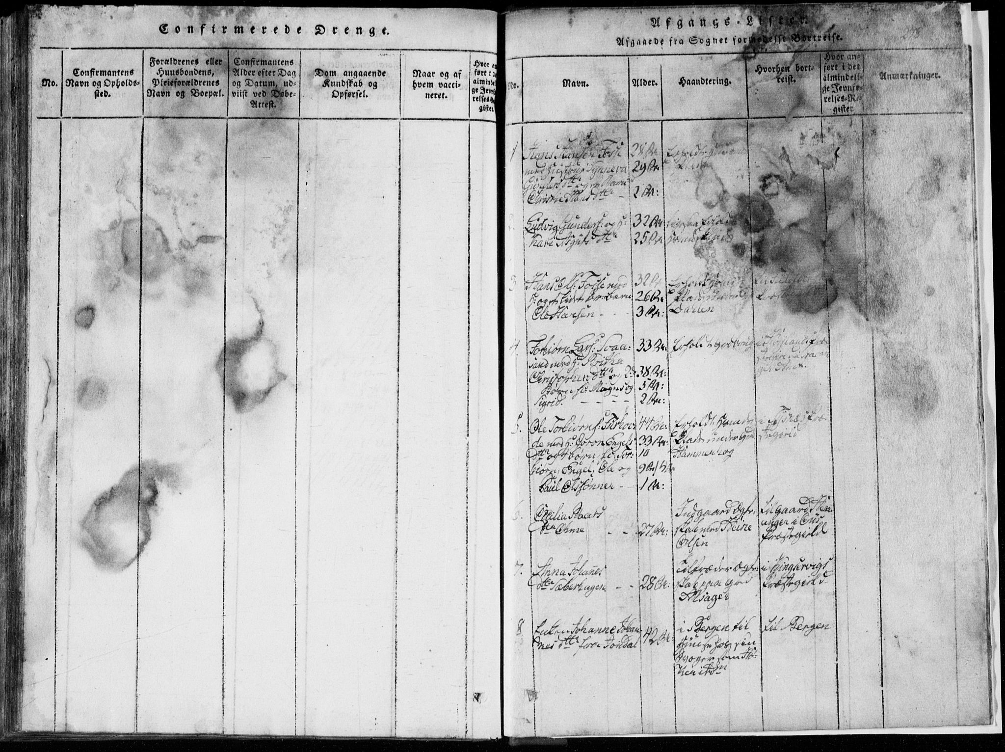 Strandebarm sokneprestembete, SAB/A-78401/H/Hab: Parish register (copy) no. A  1, 1816-1826, p. 278