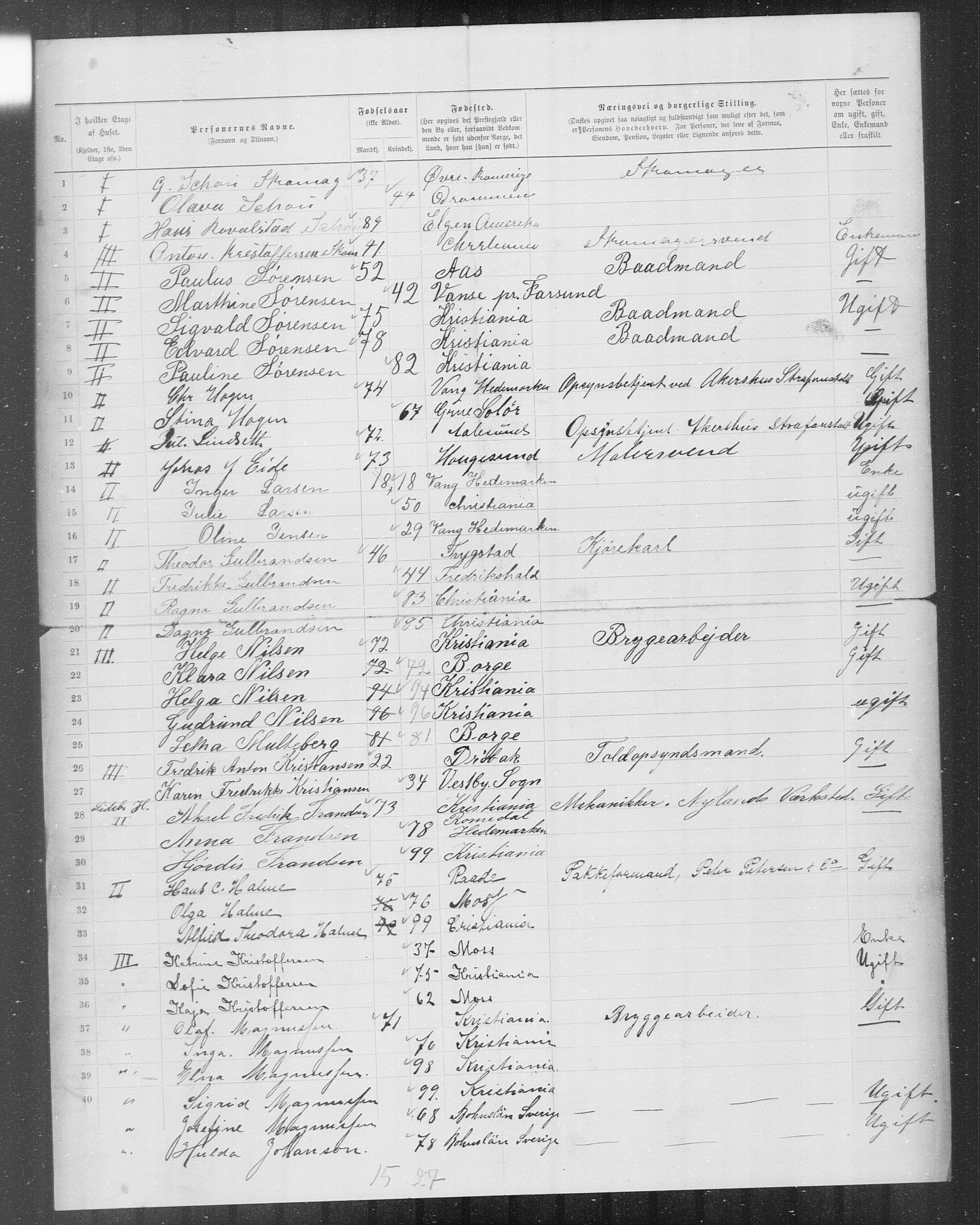 OBA, Municipal Census 1899 for Kristiania, 1899, p. 10799