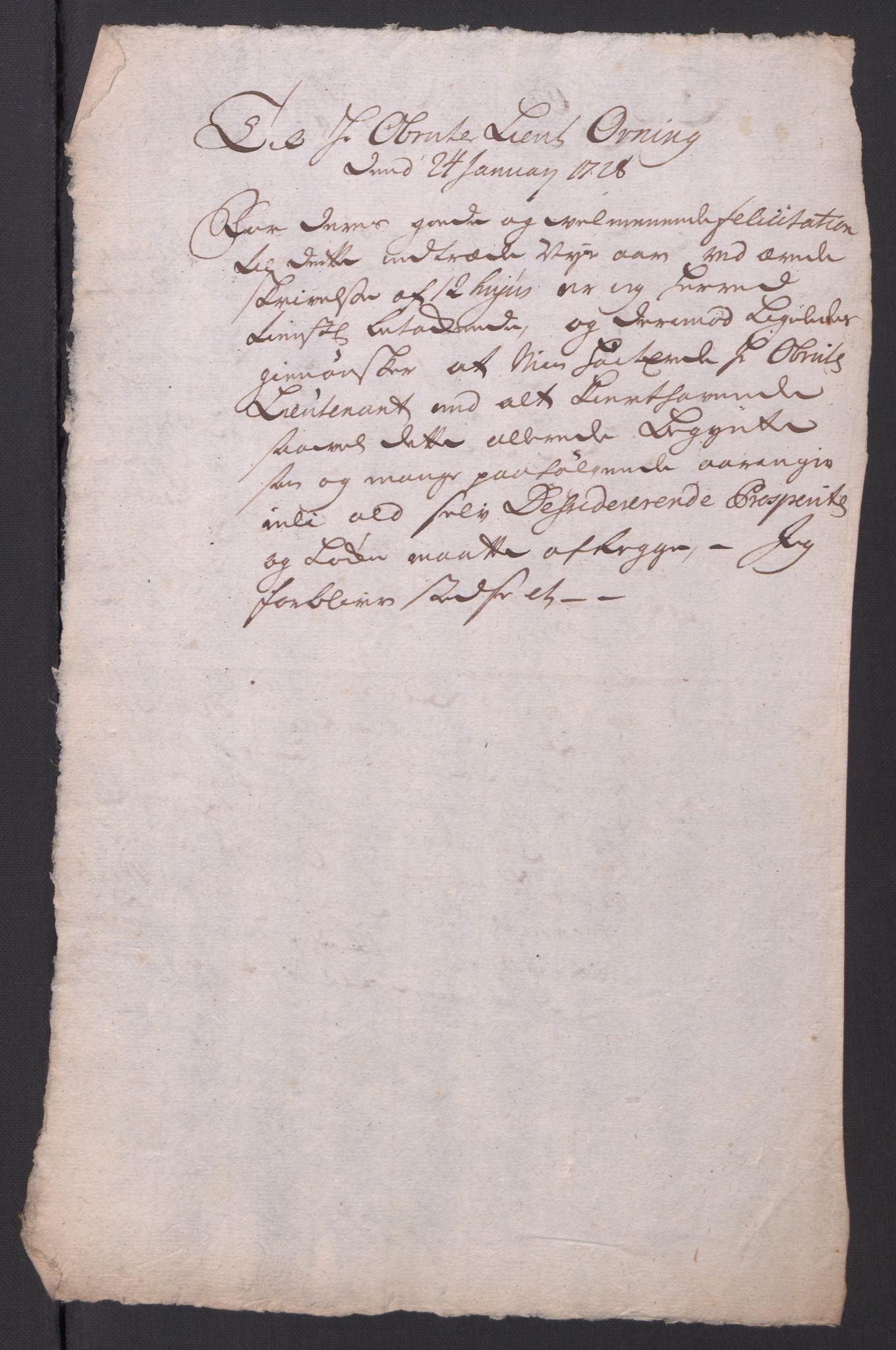 Kommanderende general (KG I) med Det norske krigsdirektorium, AV/RA-EA-5419/B/L0010: Kommanderende generals konsepter og kopibok, 1728-1730, p. 50