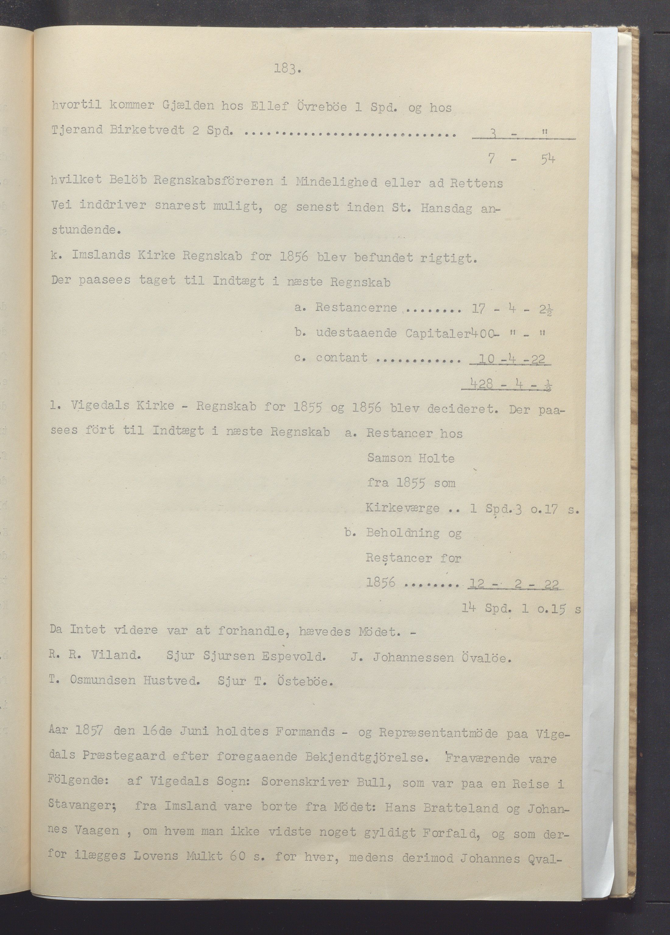 Vikedal kommune - Formannskapet, IKAR/K-100598/A/Ac/L0001: Avskrift av møtebok, 1837-1874, p. 183