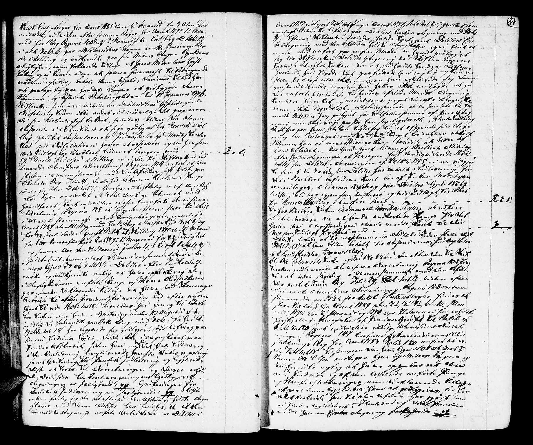 Røros Bergrett, AV/SAT-A-0024/3/3A/L0007: Skifteprotokoll, 1797-1813, p. 20b-21a