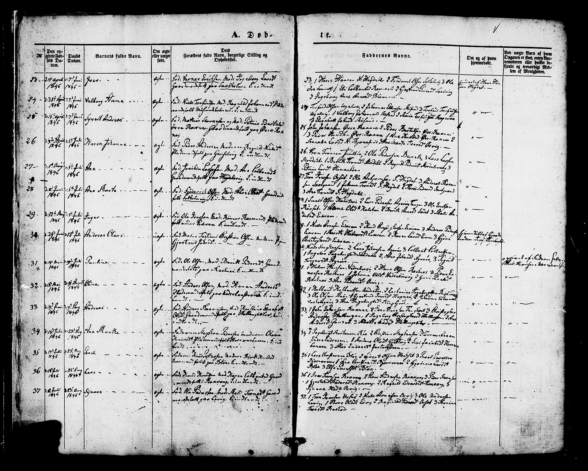 Ministerialprotokoller, klokkerbøker og fødselsregistre - Møre og Romsdal, AV/SAT-A-1454/560/L0719: Parish register (official) no. 560A03, 1845-1872, p. 6