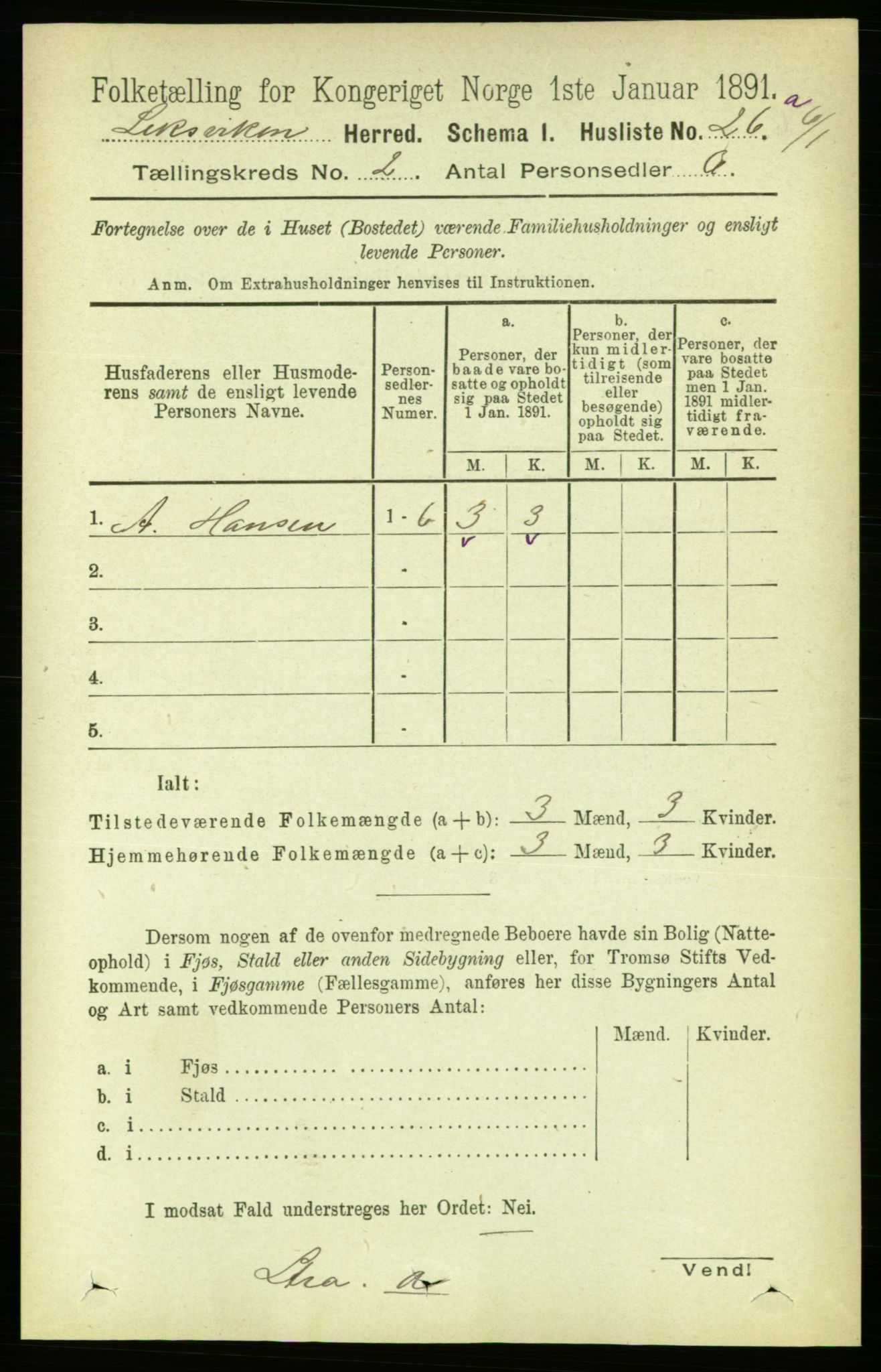RA, 1891 census for 1718 Leksvik, 1891, p. 622
