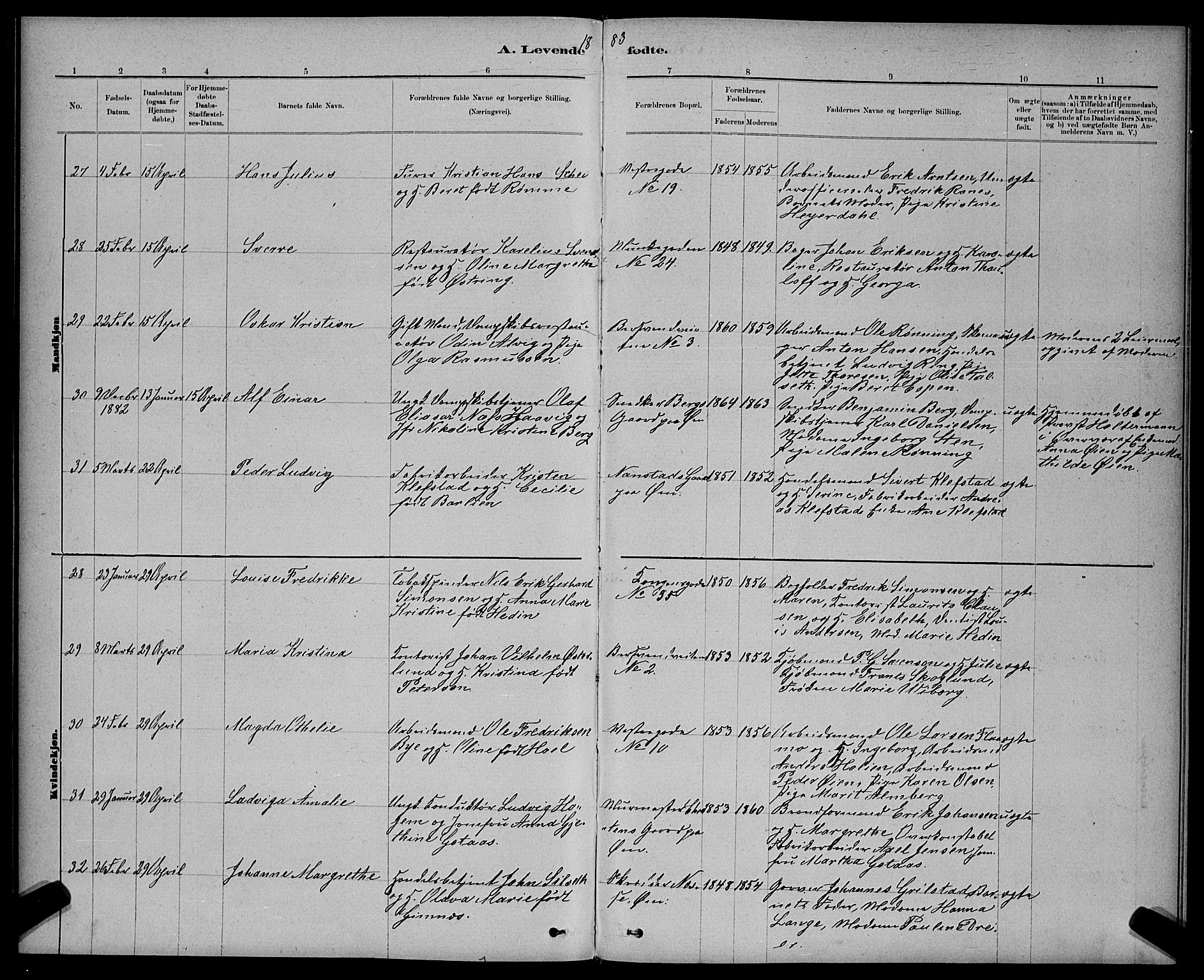 Ministerialprotokoller, klokkerbøker og fødselsregistre - Sør-Trøndelag, AV/SAT-A-1456/601/L0091: Parish register (copy) no. 601C09, 1878-1883