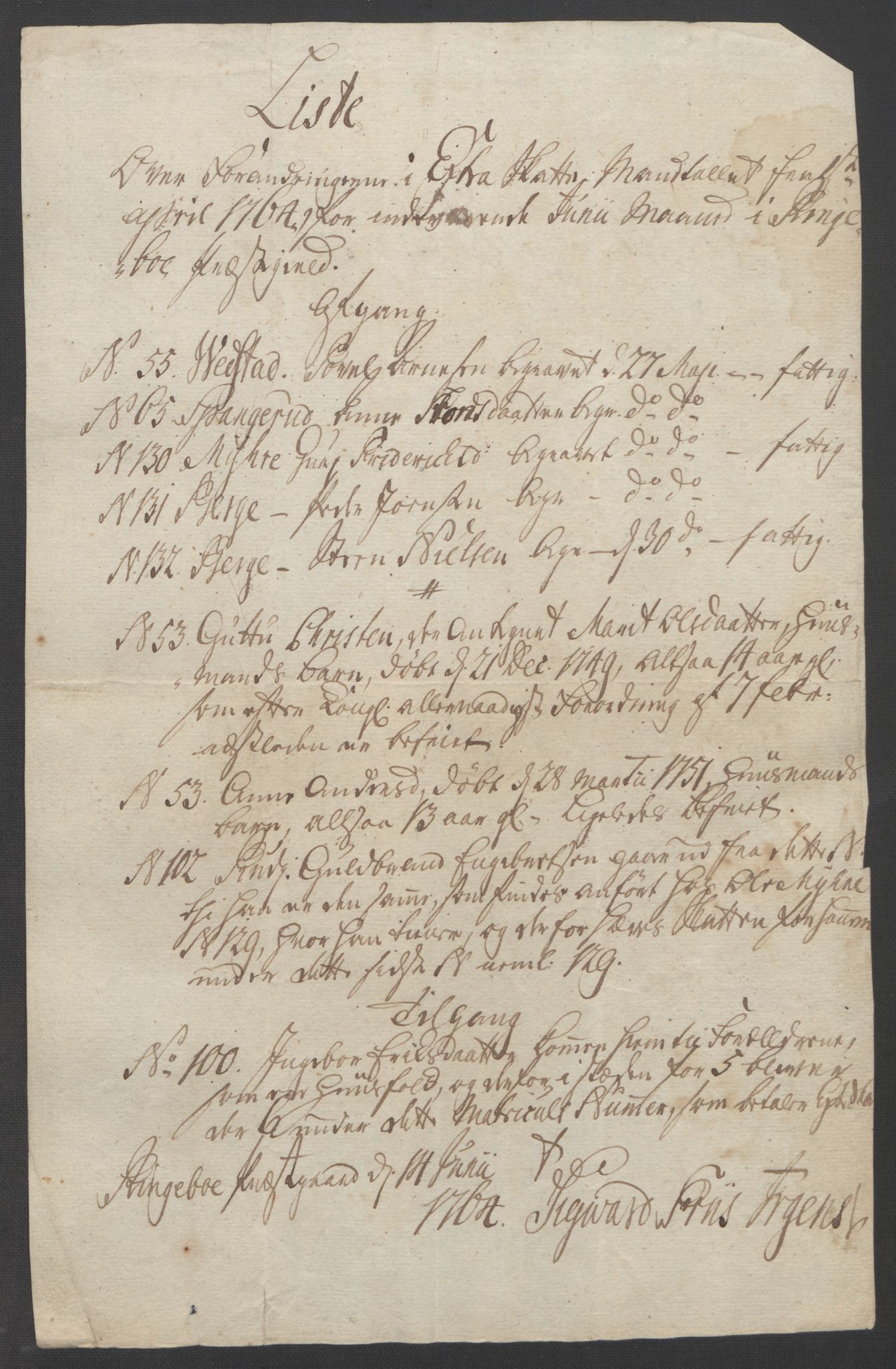 Rentekammeret inntil 1814, Reviderte regnskaper, Fogderegnskap, AV/RA-EA-4092/R17/L1266: Ekstraskatten Gudbrandsdal, 1762-1766, p. 378