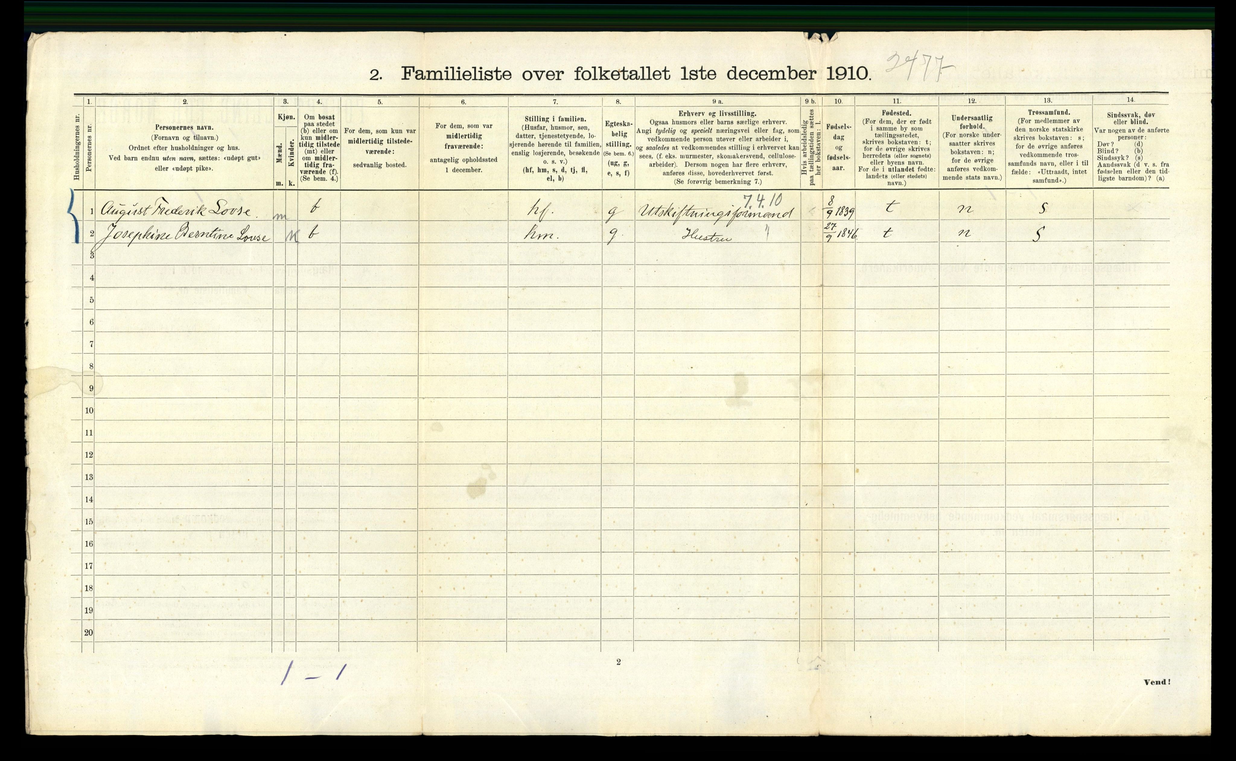 RA, 1910 census for Bergen, 1910, p. 17518