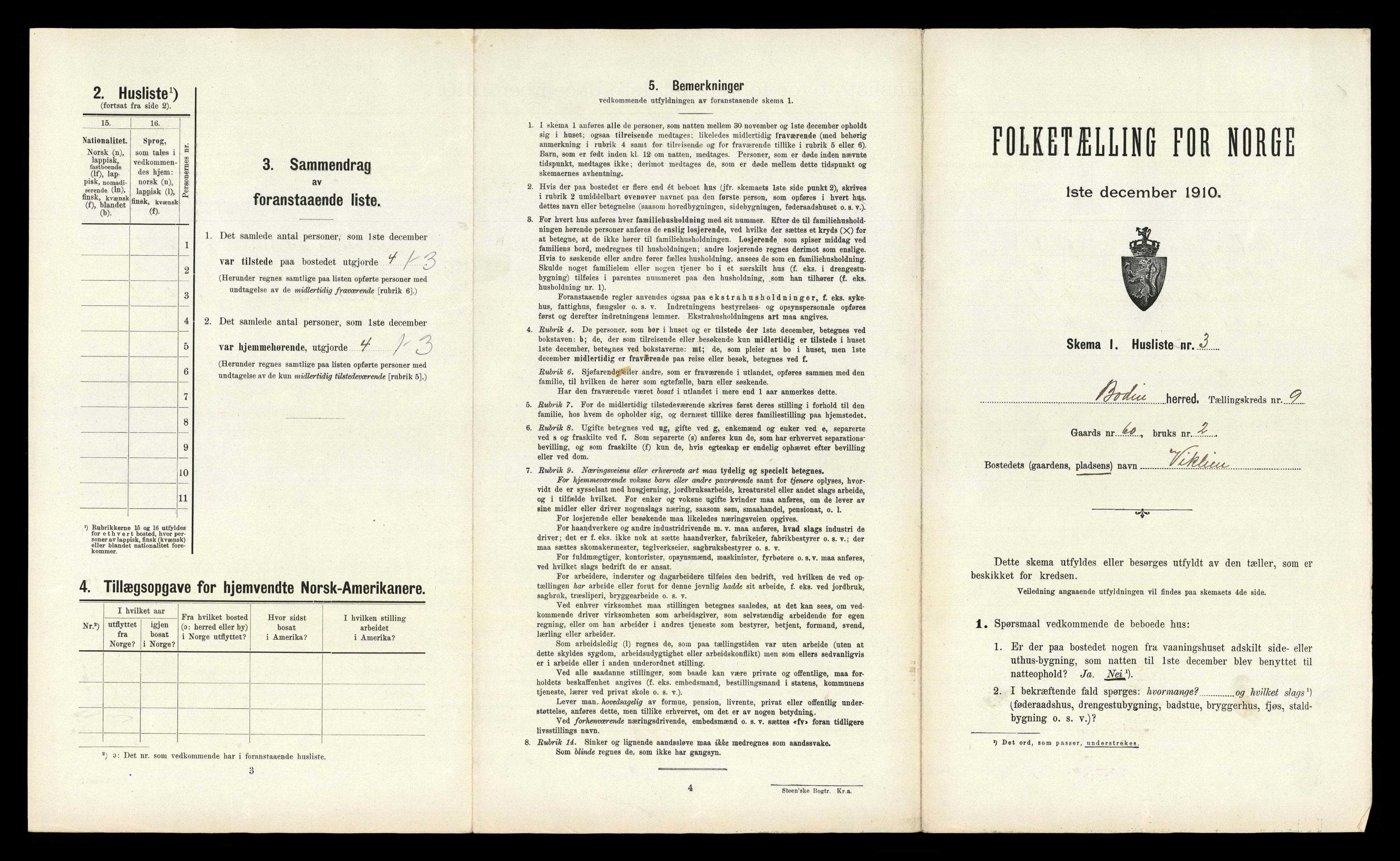 RA, 1910 census for Bodin, 1910, p. 899