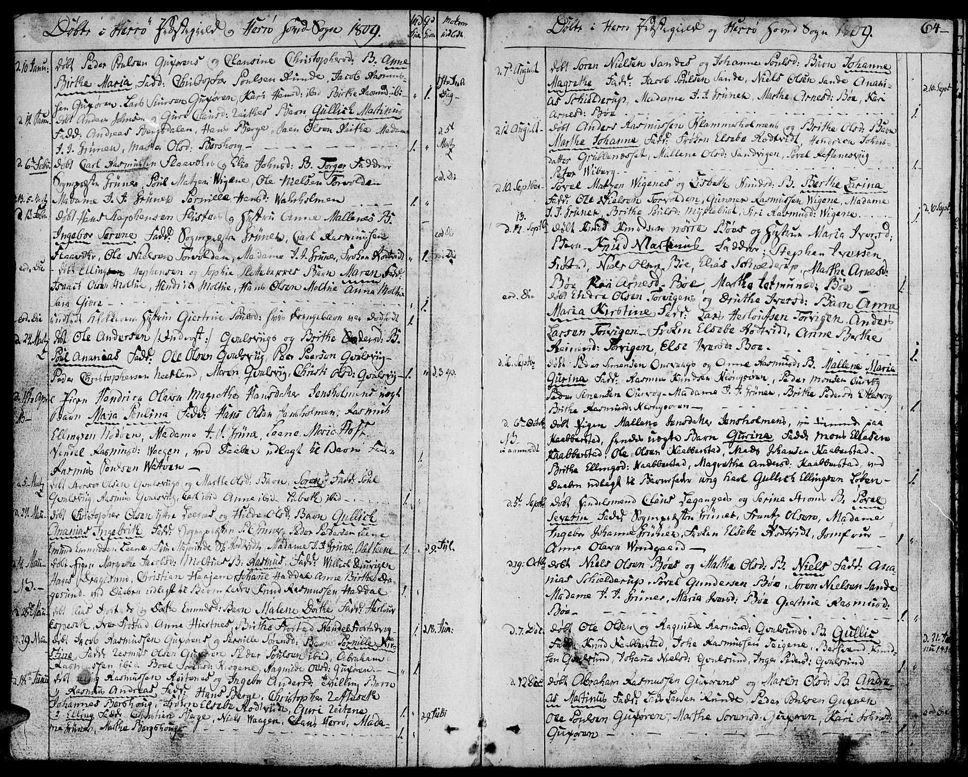 Ministerialprotokoller, klokkerbøker og fødselsregistre - Møre og Romsdal, SAT/A-1454/507/L0068: Parish register (official) no. 507A03, 1789-1825, p. 64