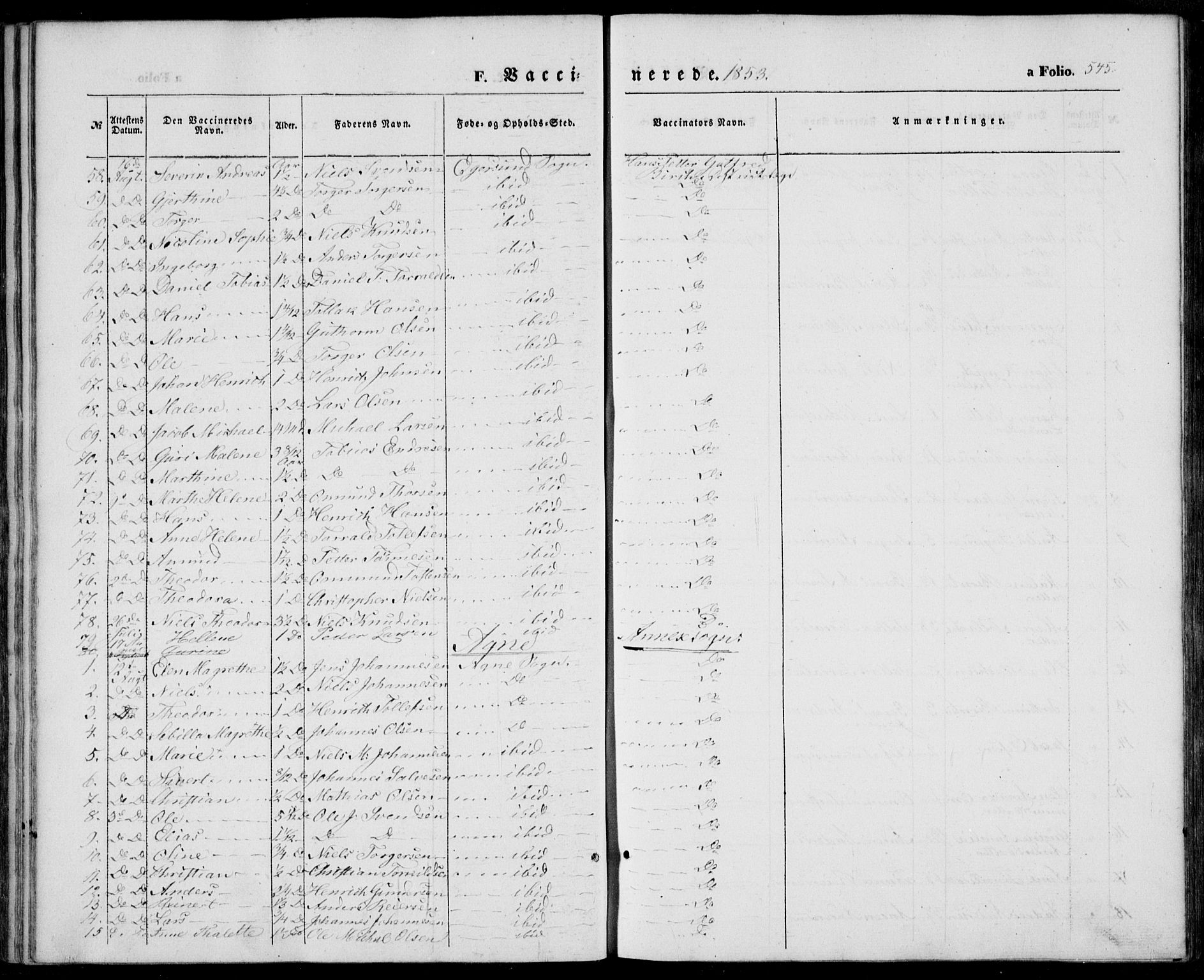Eigersund sokneprestkontor, SAST/A-101807/S08/L0013: Parish register (official) no. A 12.2, 1850-1865, p. 545