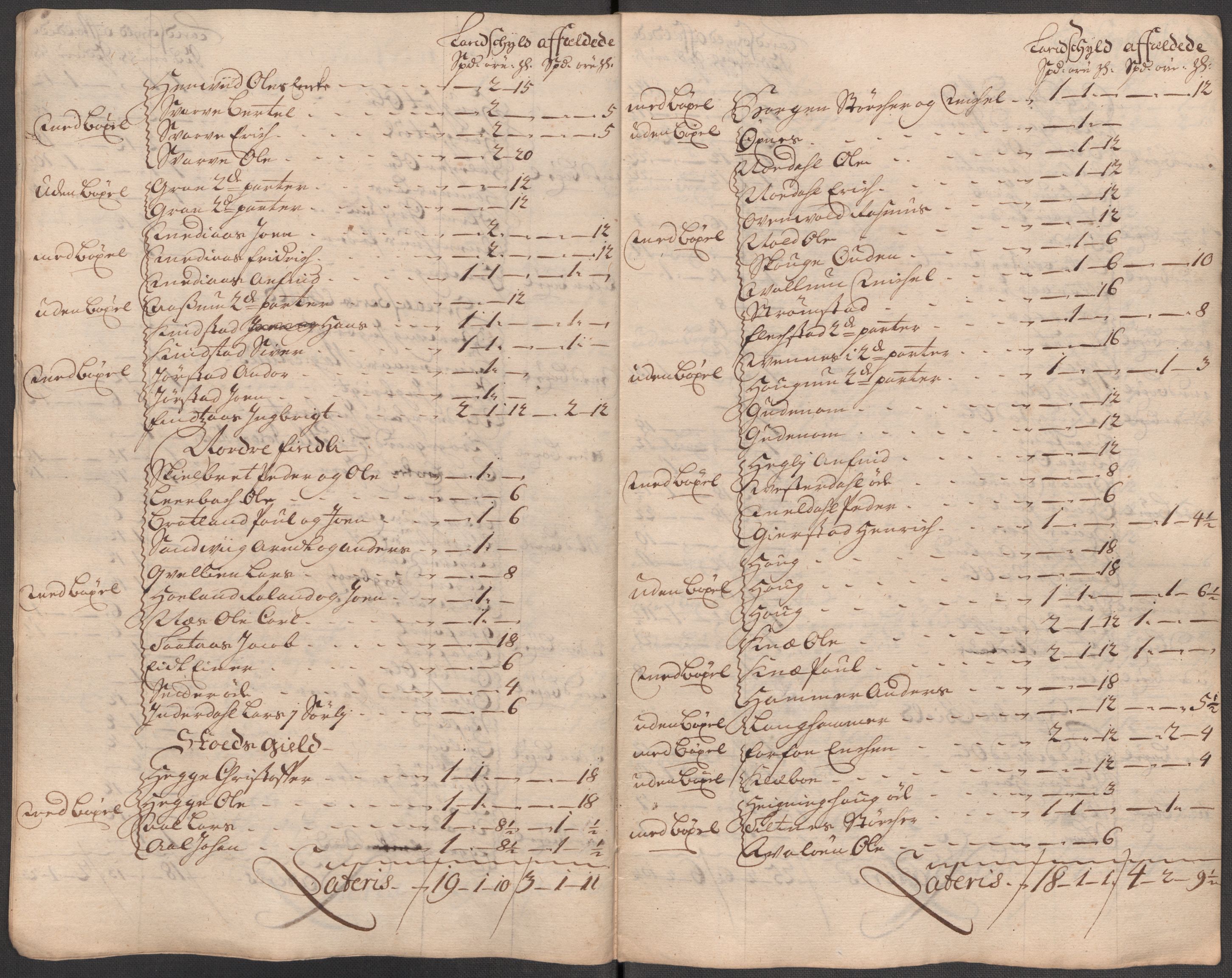 Rentekammeret inntil 1814, Reviderte regnskaper, Fogderegnskap, AV/RA-EA-4092/R63/L4323: Fogderegnskap Inderøy, 1715, p. 220