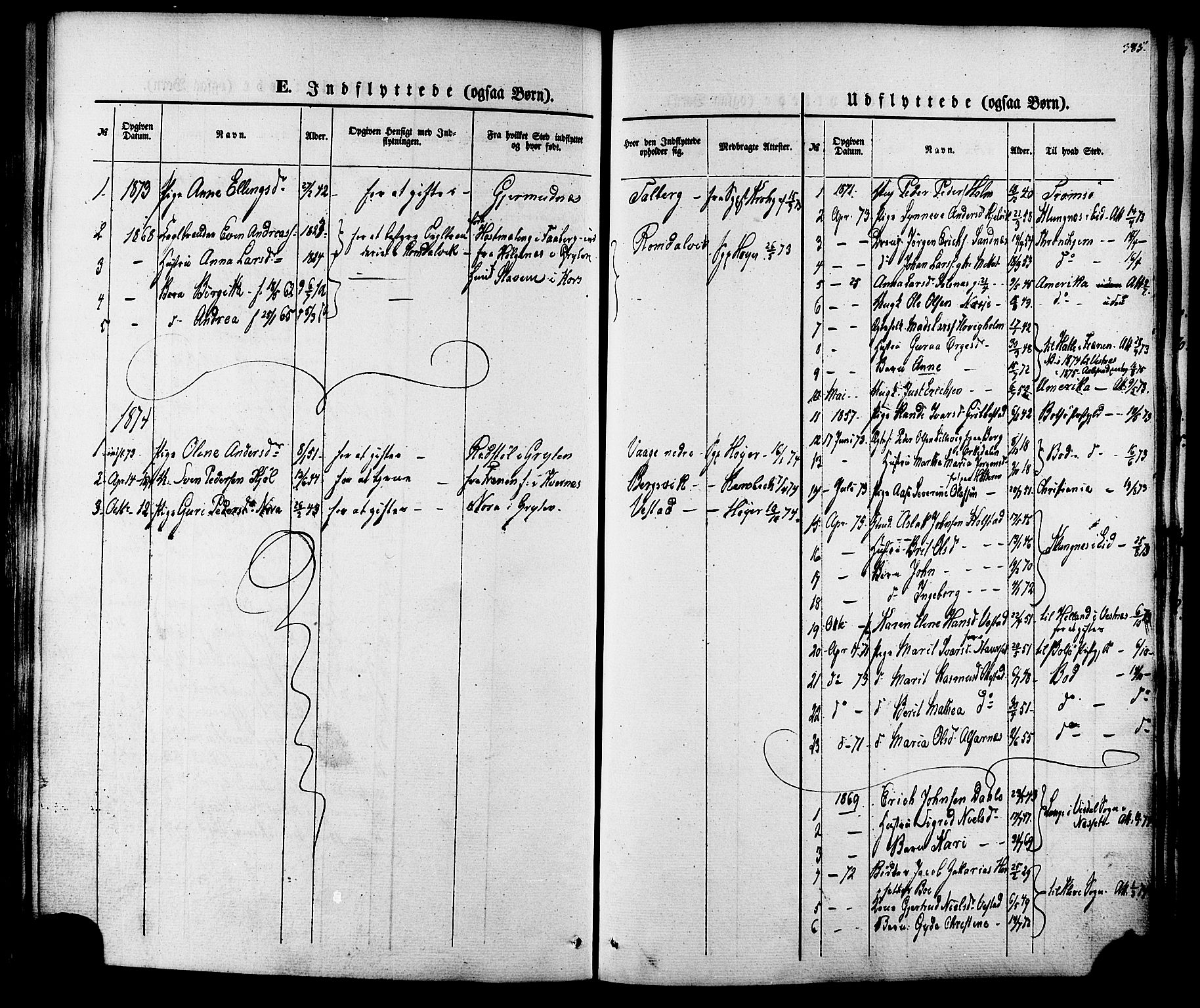 Ministerialprotokoller, klokkerbøker og fødselsregistre - Møre og Romsdal, SAT/A-1454/547/L0603: Parish register (official) no. 547A05, 1846-1877, p. 385