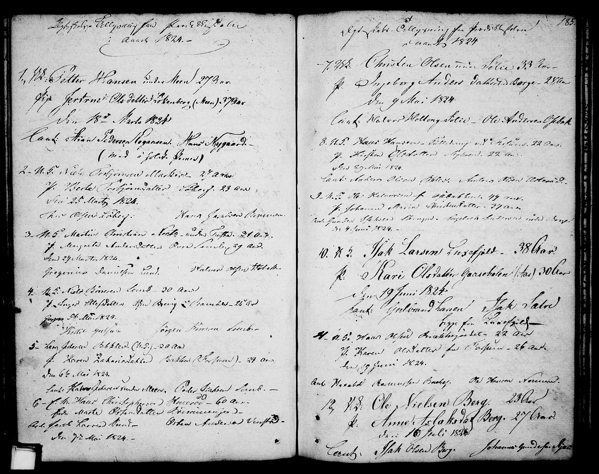 Gjerpen kirkebøker, SAKO/A-265/F/Fa/L0003: Parish register (official) no. I 3, 1796-1814, p. 185