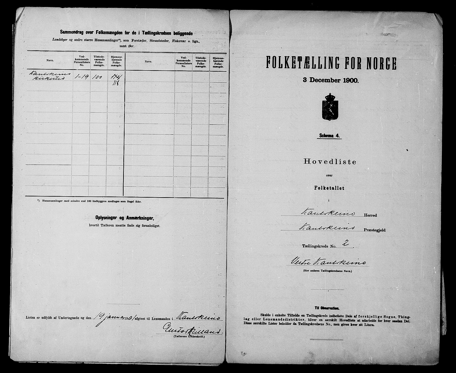 SATØ, 1900 census for Kautokeino, 1900, p. 6