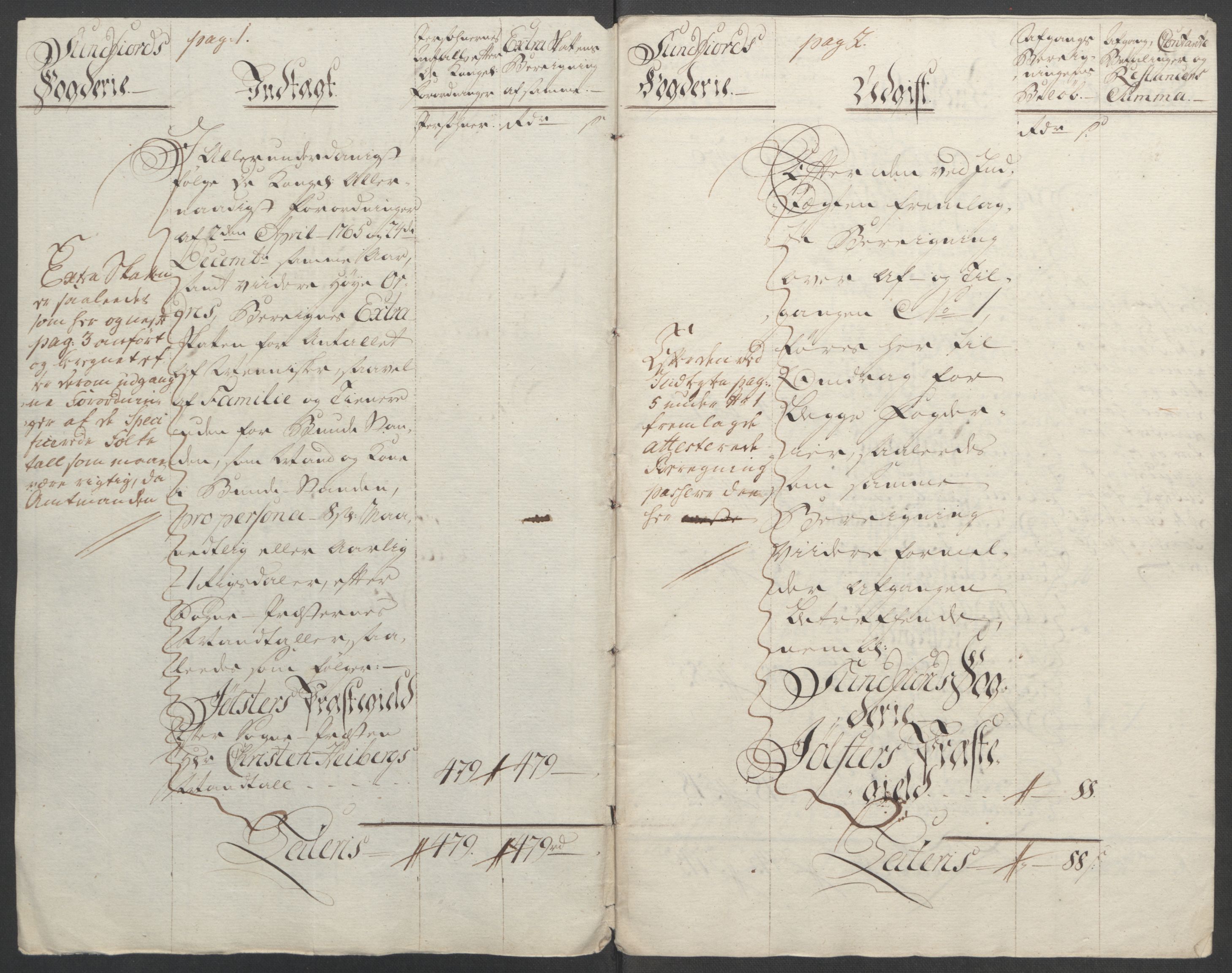 Rentekammeret inntil 1814, Reviderte regnskaper, Fogderegnskap, AV/RA-EA-4092/R53/L3550: Ekstraskatten Sunn- og Nordfjord, 1762-1771, p. 292