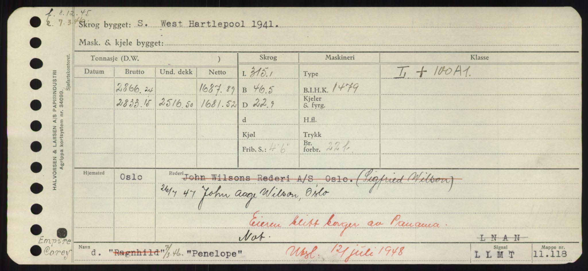 Sjøfartsdirektoratet med forløpere, Skipsmålingen, RA/S-1627/H/Hd/L0029: Fartøy, P, p. 153