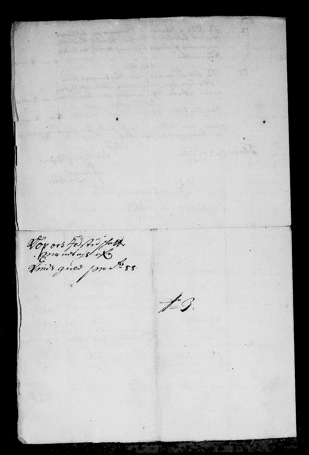 Rentekammeret inntil 1814, Reviderte regnskaper, Stiftamtstueregnskaper, Bergen stiftamt, AV/RA-EA-6043/R/Rc/L0087: Bergen stiftamt, 1688