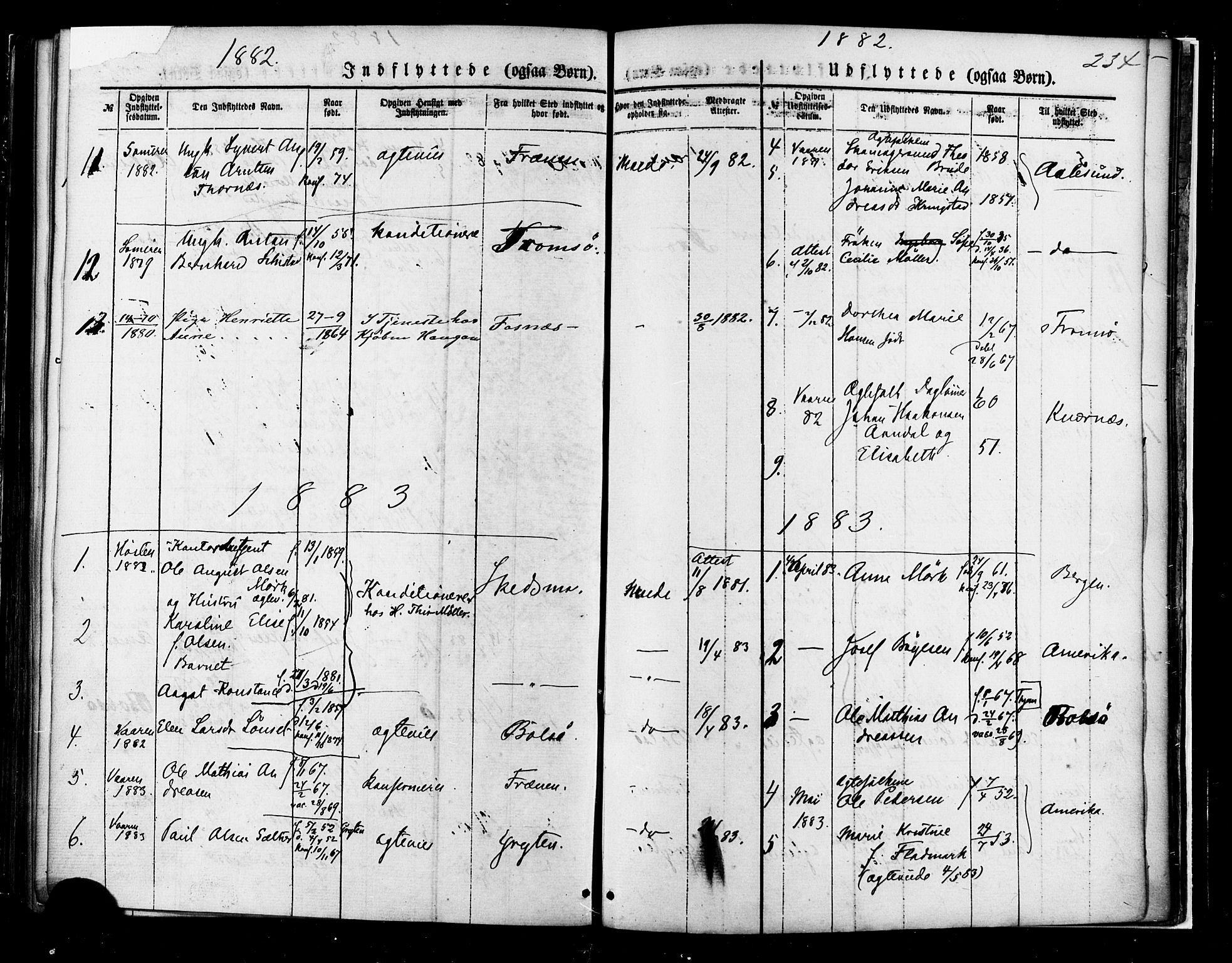 Ministerialprotokoller, klokkerbøker og fødselsregistre - Møre og Romsdal, AV/SAT-A-1454/558/L0691: Parish register (official) no. 558A05, 1873-1886, p. 234