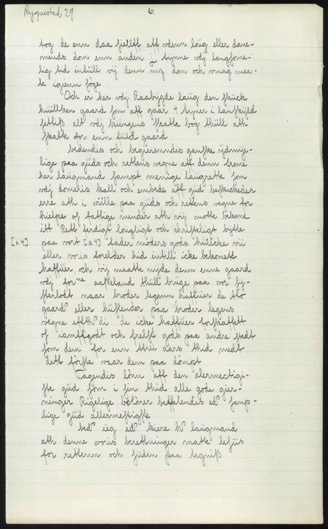 Samlinger til kildeutgivelse, Diplomavskriftsamlingen, AV/RA-EA-4053/H/Ha, p. 1319