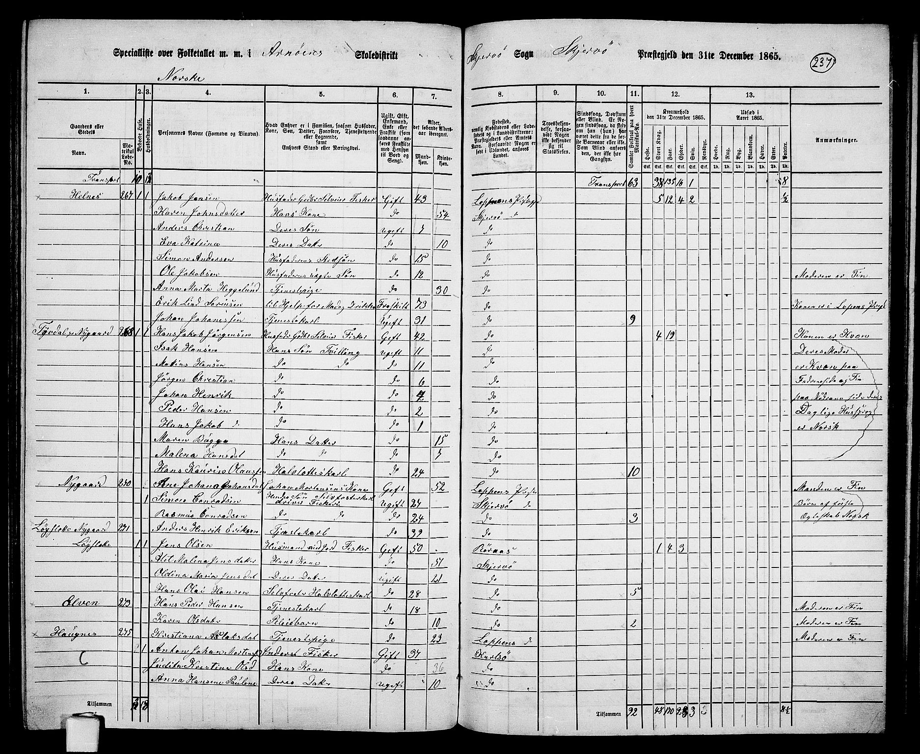 RA, 1865 census for Skjervøy, 1865, p. 117