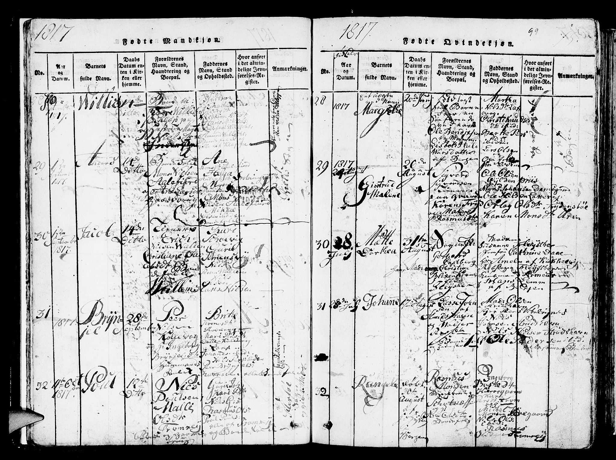 Askøy Sokneprestembete, AV/SAB-A-74101/H/Ha/Hab/Haba/L0002: Parish register (copy) no. A 2, 1815-1846, p. 15