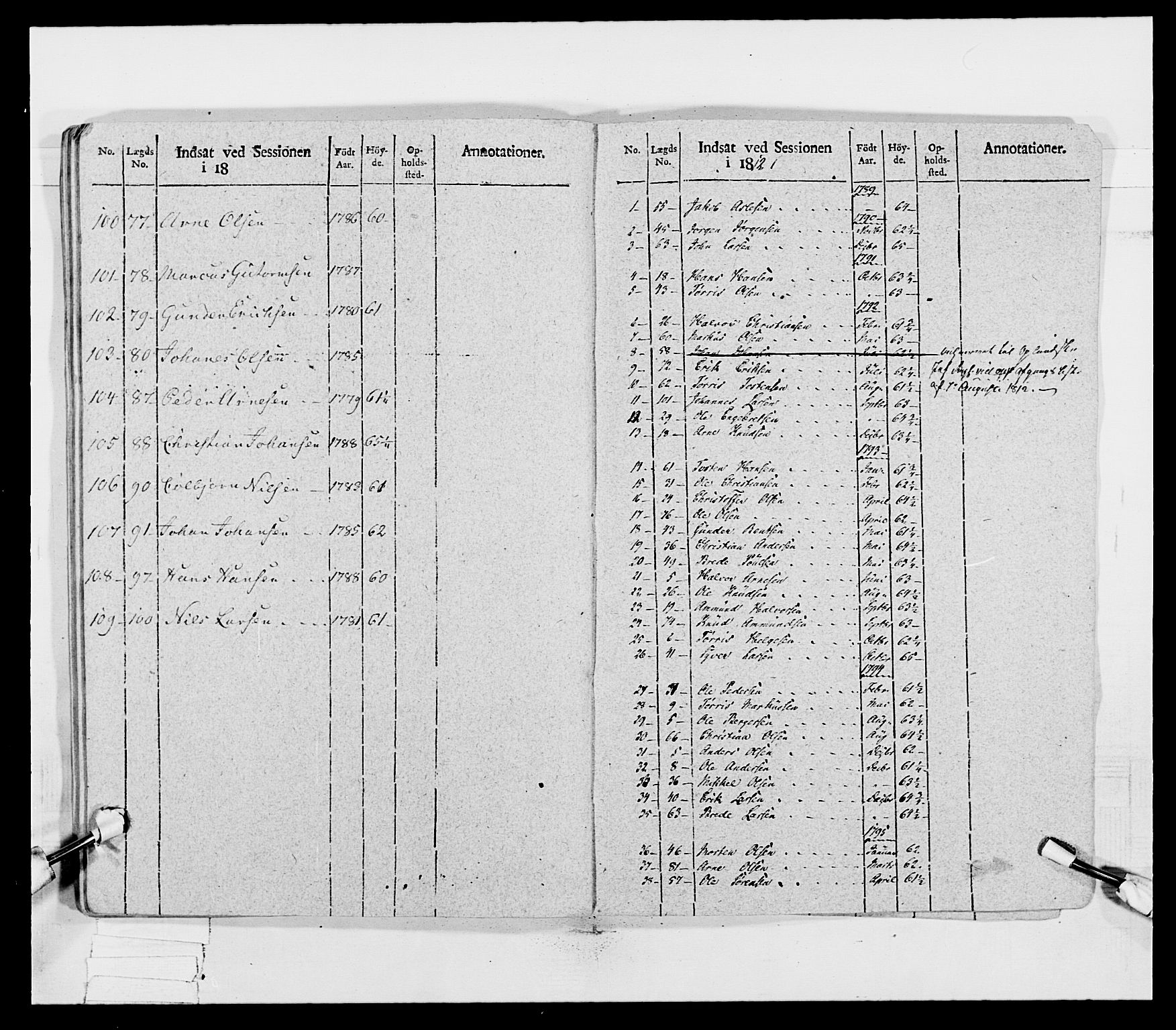 Generalitets- og kommissariatskollegiet, Det kongelige norske kommissariatskollegium, AV/RA-EA-5420/E/Eh/L0027: Skiløperkompaniene, 1812-1832, p. 57