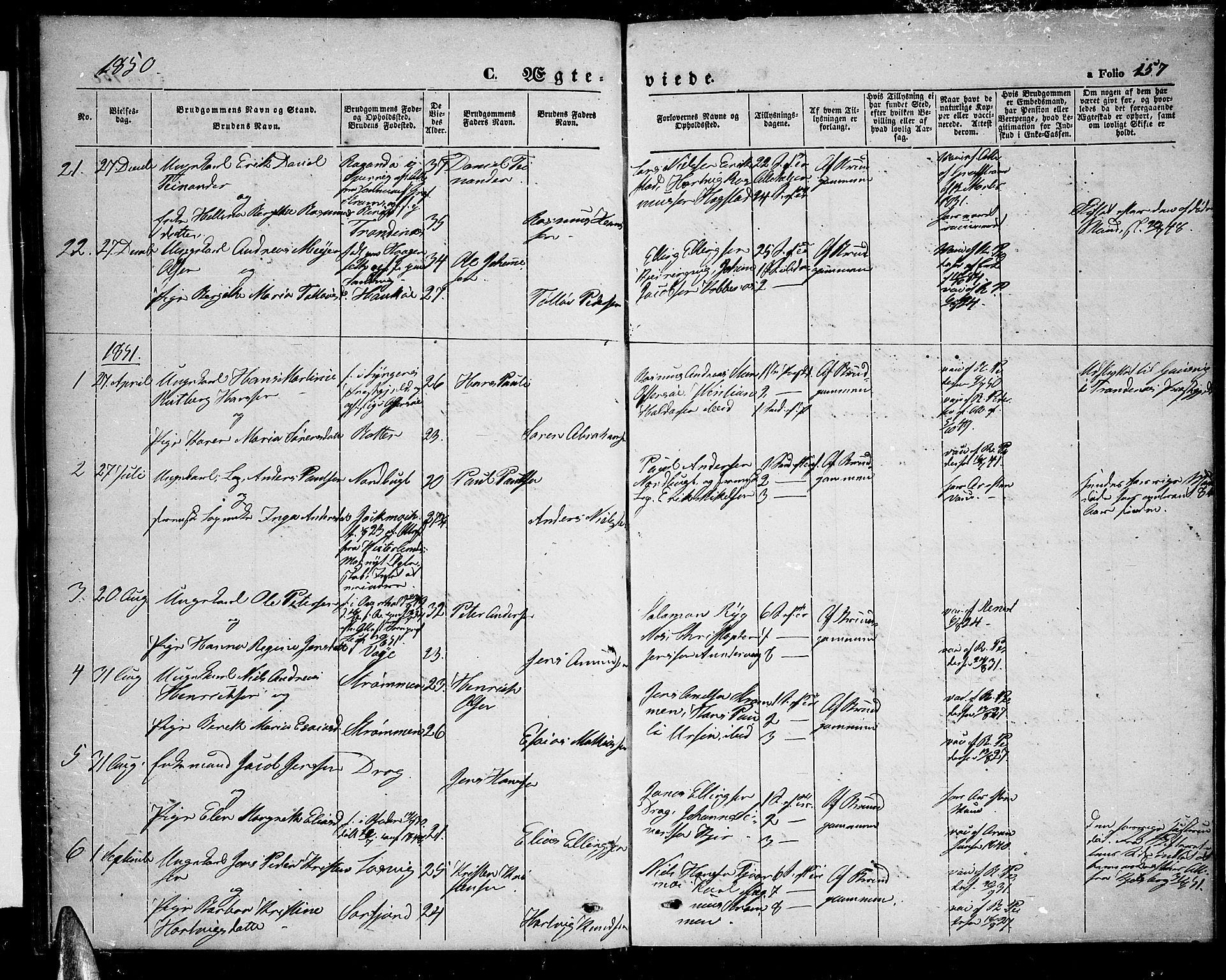 Ministerialprotokoller, klokkerbøker og fødselsregistre - Nordland, AV/SAT-A-1459/872/L1045: Parish register (copy) no. 872C01, 1840-1851, p. 157