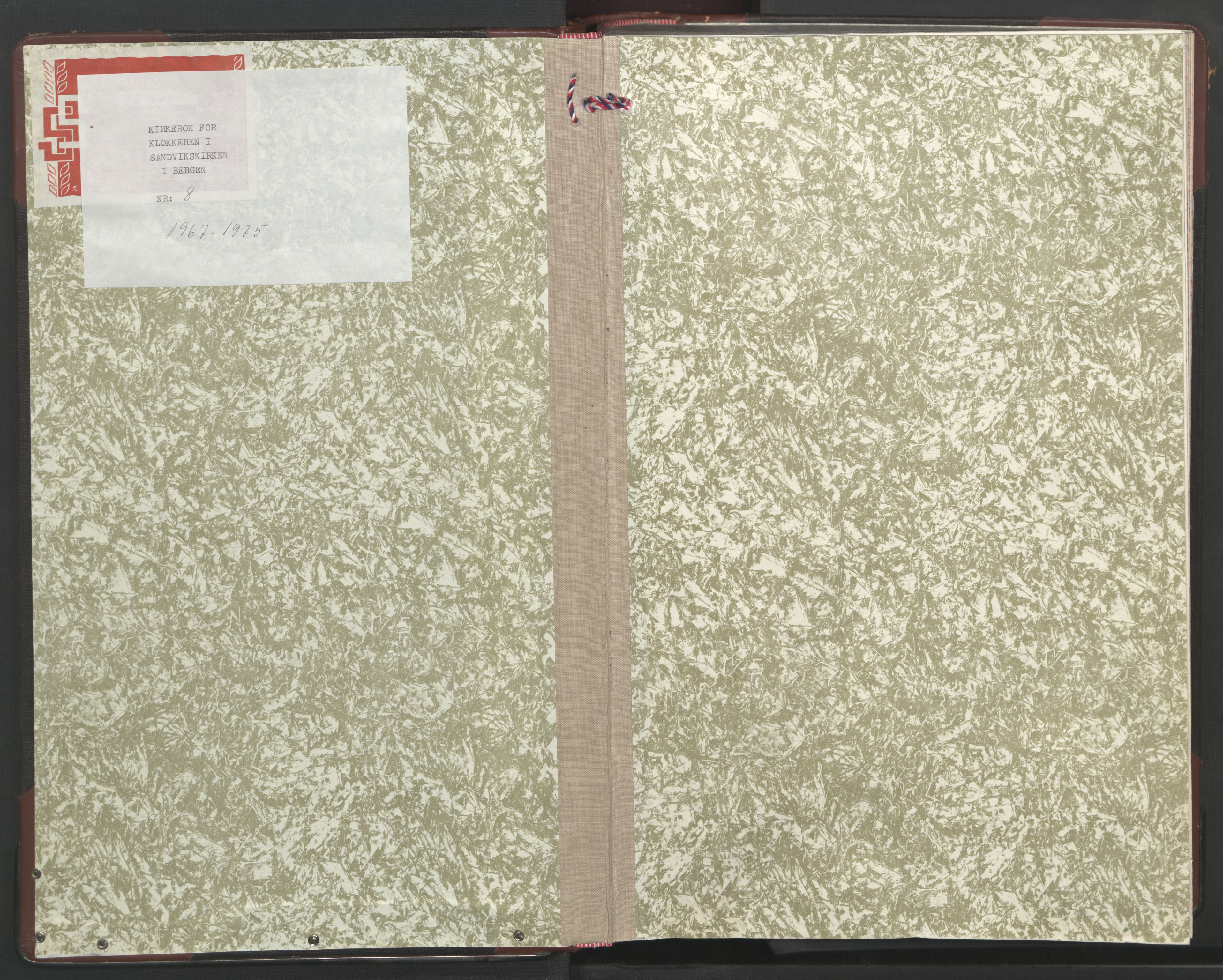 Sandviken Sokneprestembete, SAB/A-77601/H/Hb/L0008: Parish register (copy) no. B 5, 1967-1975