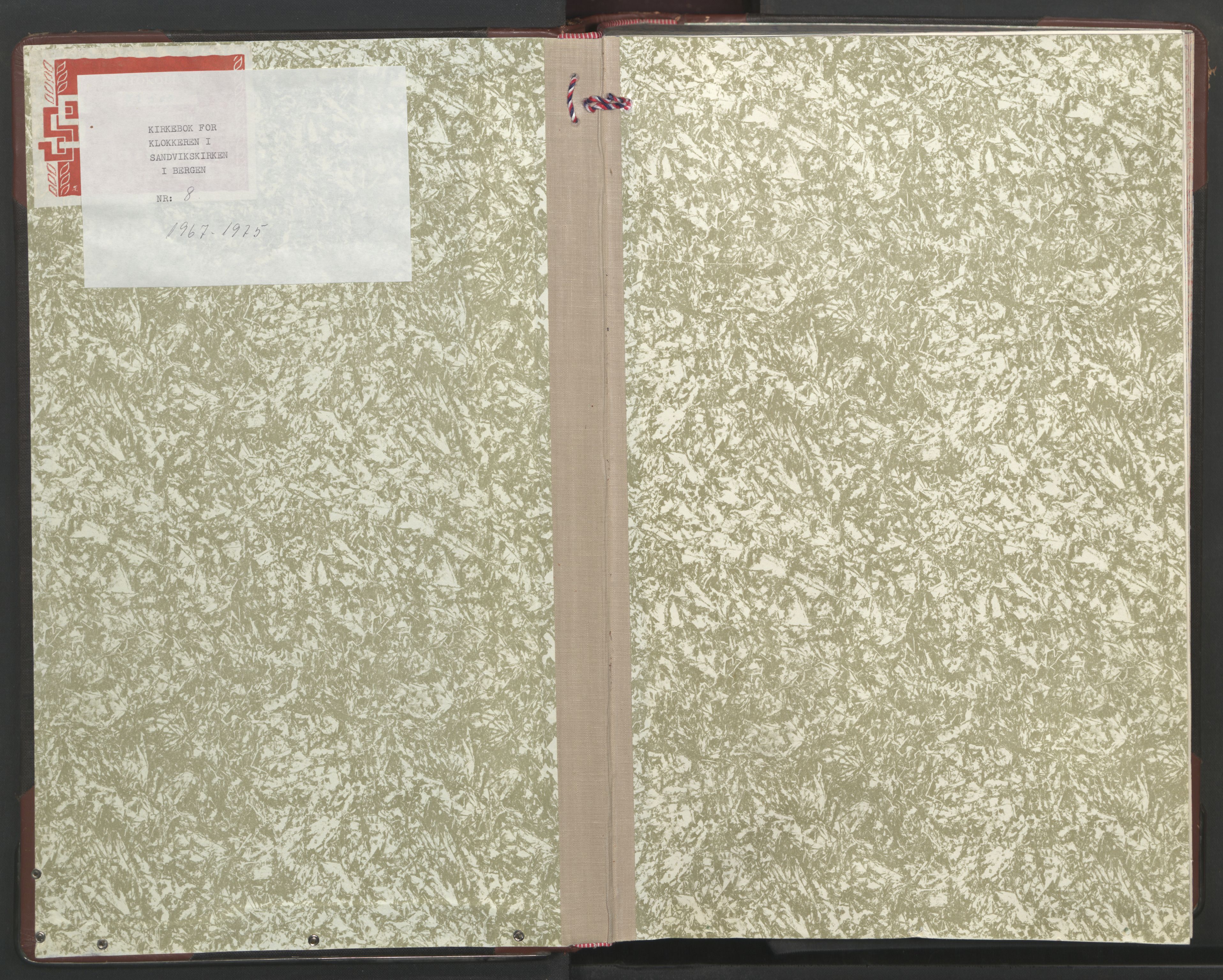 Sandviken Sokneprestembete, AV/SAB-A-77601/H/Hb/L0008: Parish register (copy) no. B 5, 1967-1975