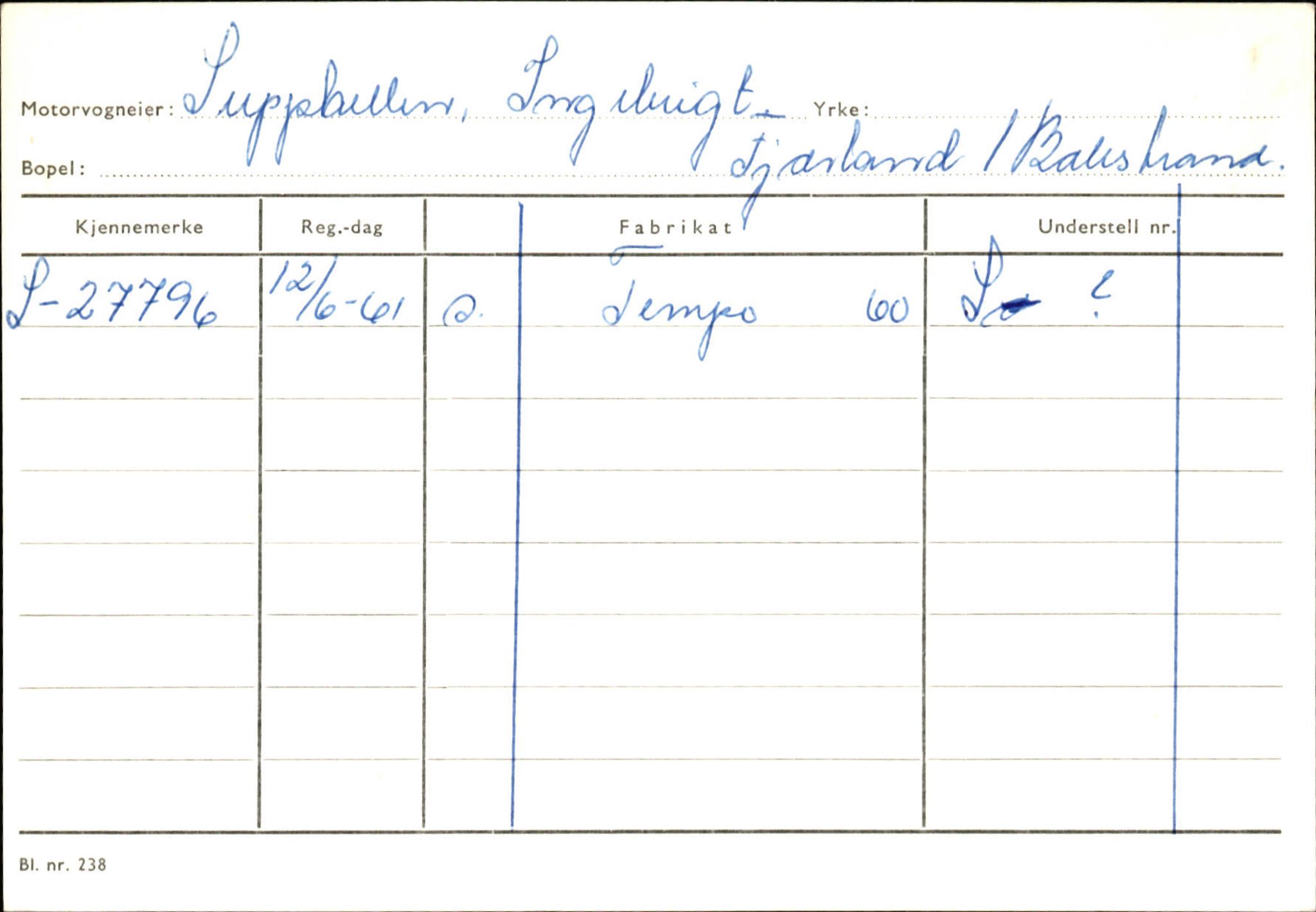 Statens vegvesen, Sogn og Fjordane vegkontor, AV/SAB-A-5301/4/F/L0132: Eigarregister Askvoll A-Å. Balestrand A-Å, 1945-1975, p. 2350