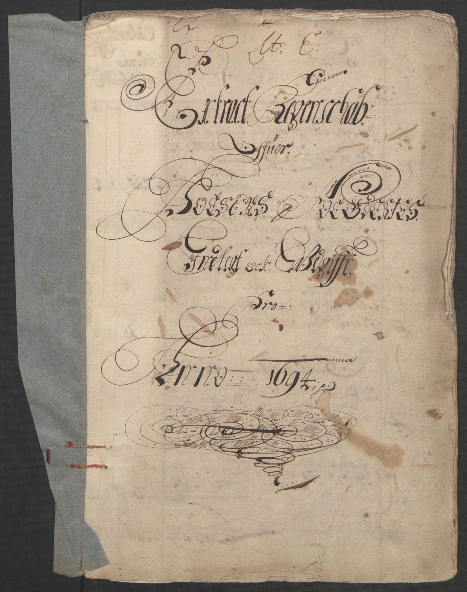 Rentekammeret inntil 1814, Reviderte regnskaper, Fogderegnskap, AV/RA-EA-4092/R57/L3850: Fogderegnskap Fosen, 1694, p. 3