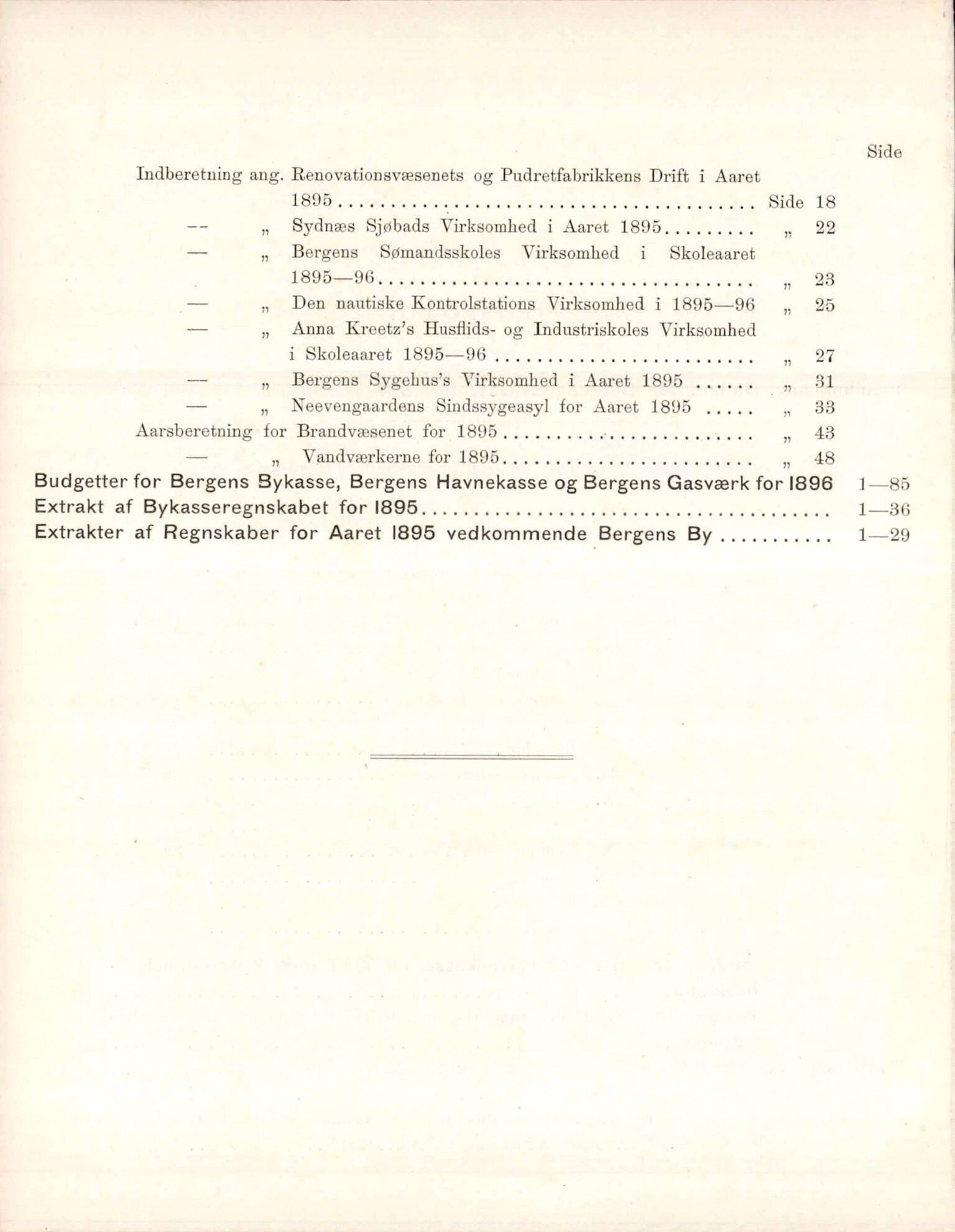 Bergen kommune. Formannskapet, BBA/A-0003/Ad/L0054: Bergens Kommuneforhandlinger, bind II, 1896