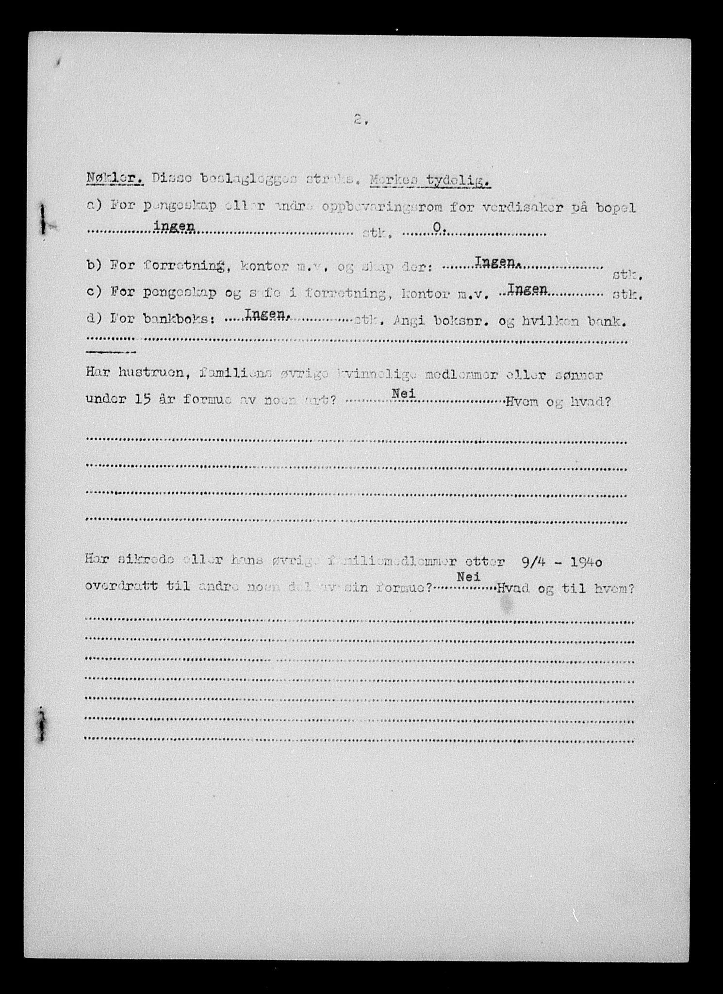 Justisdepartementet, Tilbakeføringskontoret for inndratte formuer, AV/RA-S-1564/H/Hc/Hcd/L0989: --, 1945-1947, p. 301