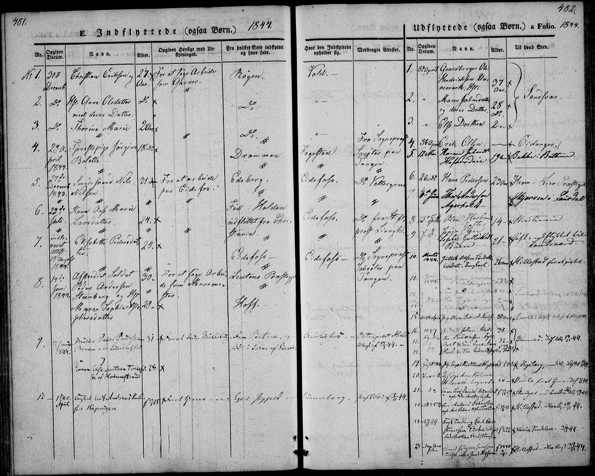 Hof kirkebøker, AV/SAKO-A-64/F/Fa/L0005: Parish register (official) no. I 5, 1844-1851, p. 481-482