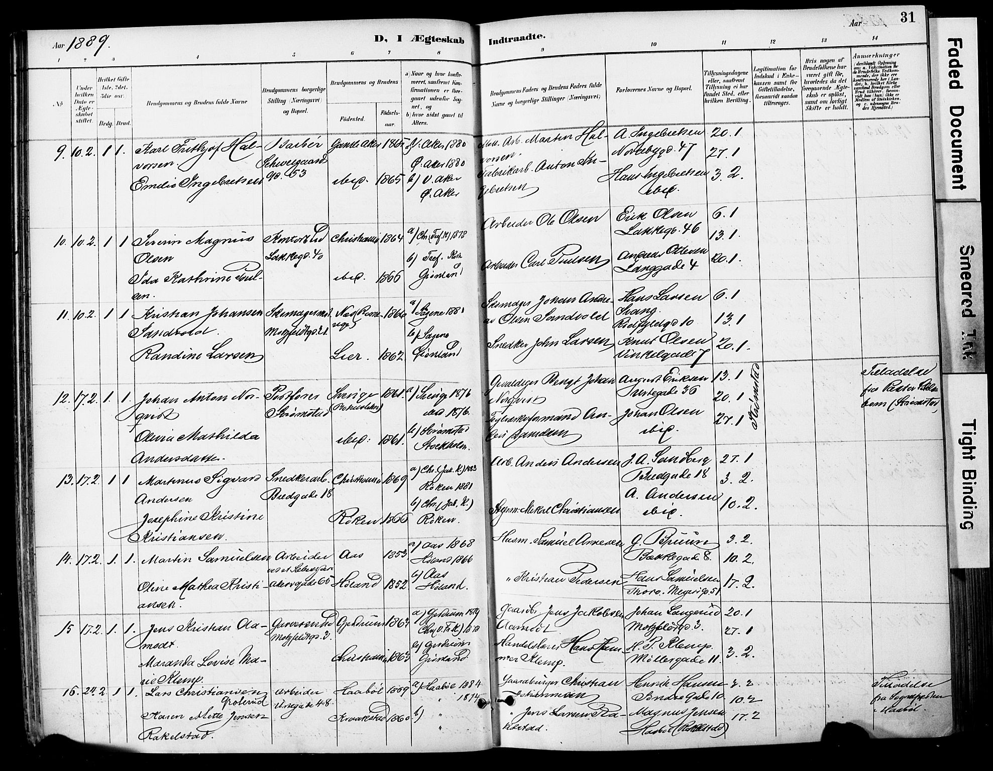 Grønland prestekontor Kirkebøker, AV/SAO-A-10848/F/Fa/L0013: Parish register (official) no. 13, 1887-1906, p. 31