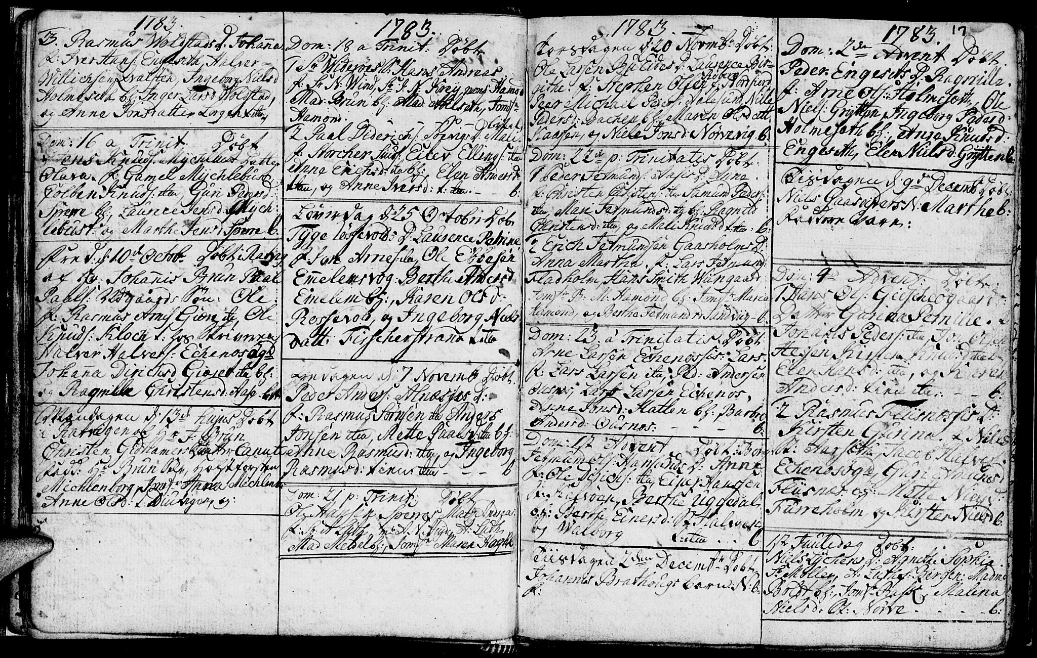 Ministerialprotokoller, klokkerbøker og fødselsregistre - Møre og Romsdal, AV/SAT-A-1454/528/L0420: Parish register (copy) no. 528C01, 1764-1784, p. 17