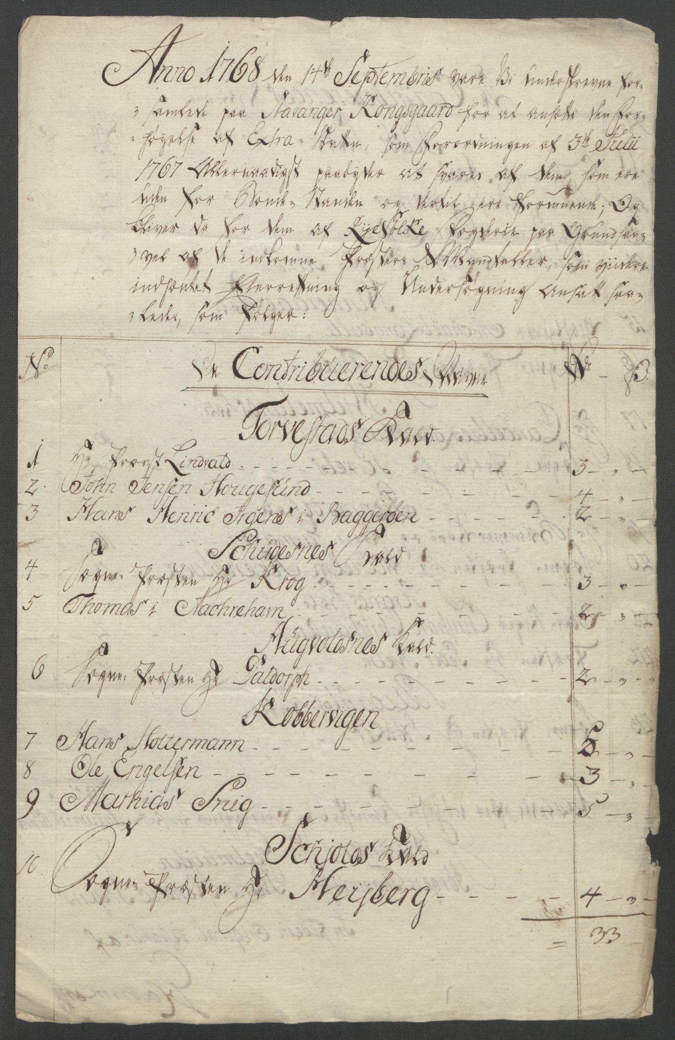 Rentekammeret inntil 1814, Reviderte regnskaper, Fogderegnskap, AV/RA-EA-4092/R47/L2972: Ekstraskatten Ryfylke, 1762-1780, p. 161