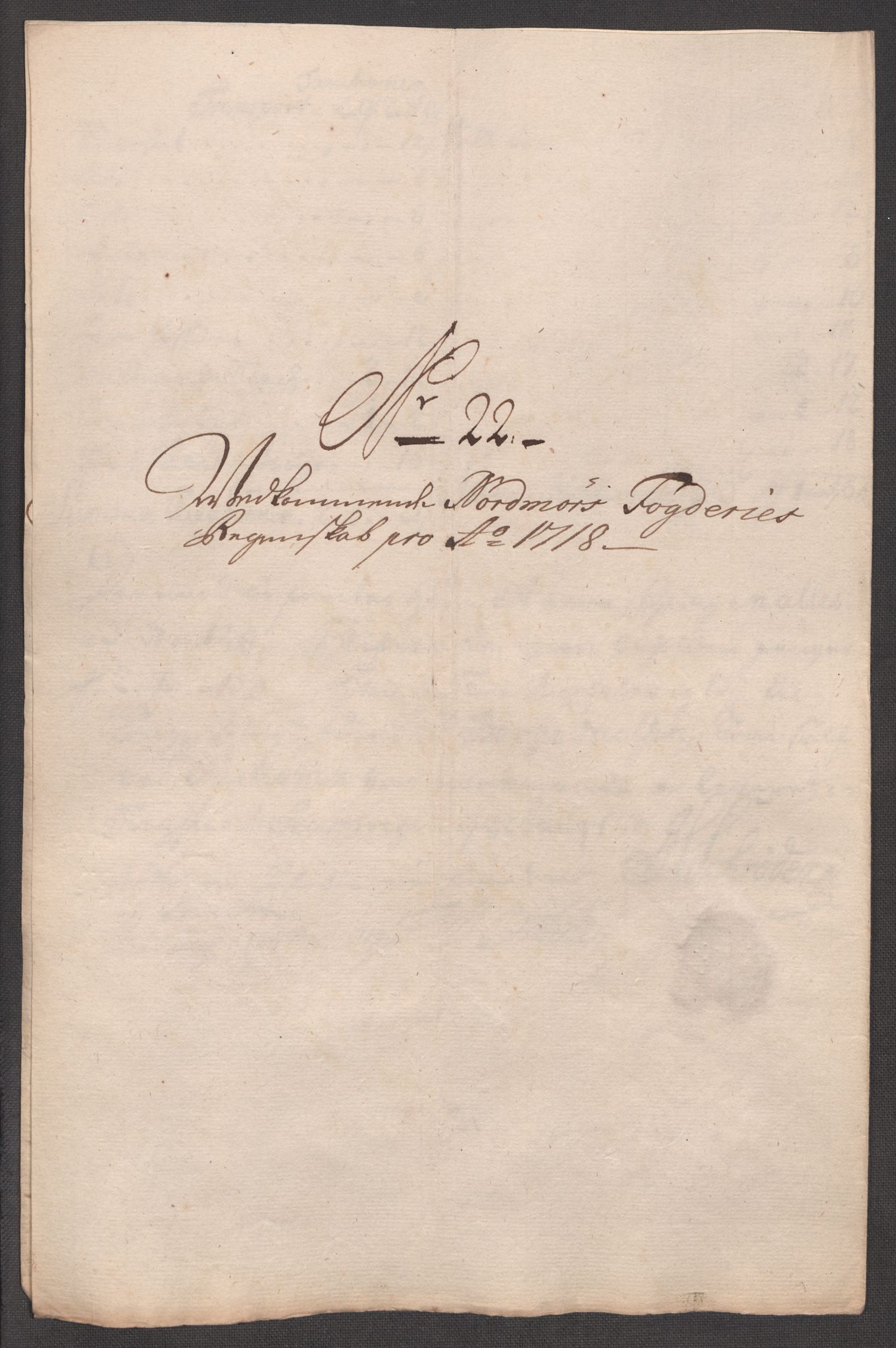 Rentekammeret inntil 1814, Reviderte regnskaper, Fogderegnskap, AV/RA-EA-4092/R56/L3751: Fogderegnskap Nordmøre, 1718, p. 177