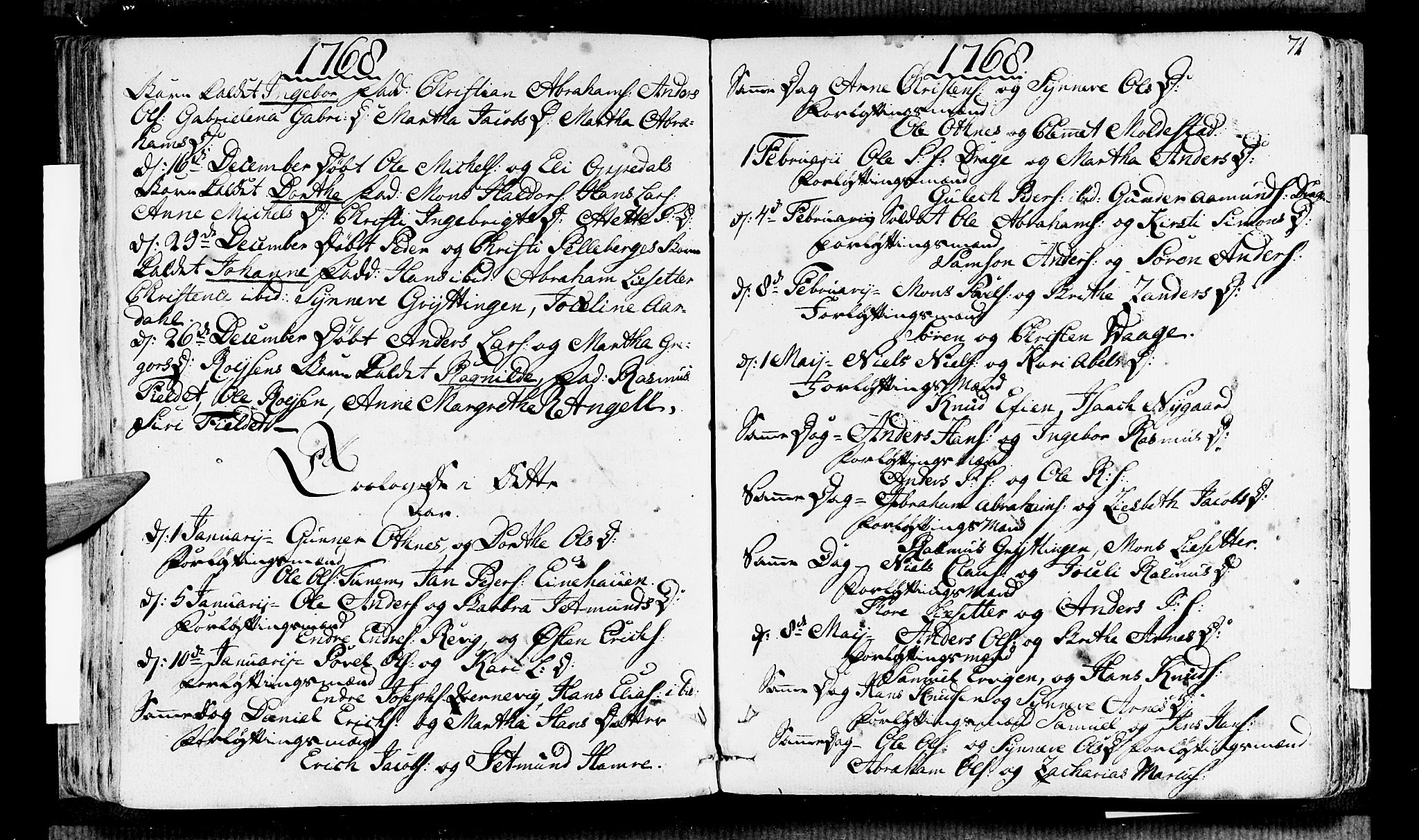 Selje sokneprestembete, AV/SAB-A-99938/H/Ha/Haa/Haaa: Parish register (official) no. A 5, 1760-1782, p. 71