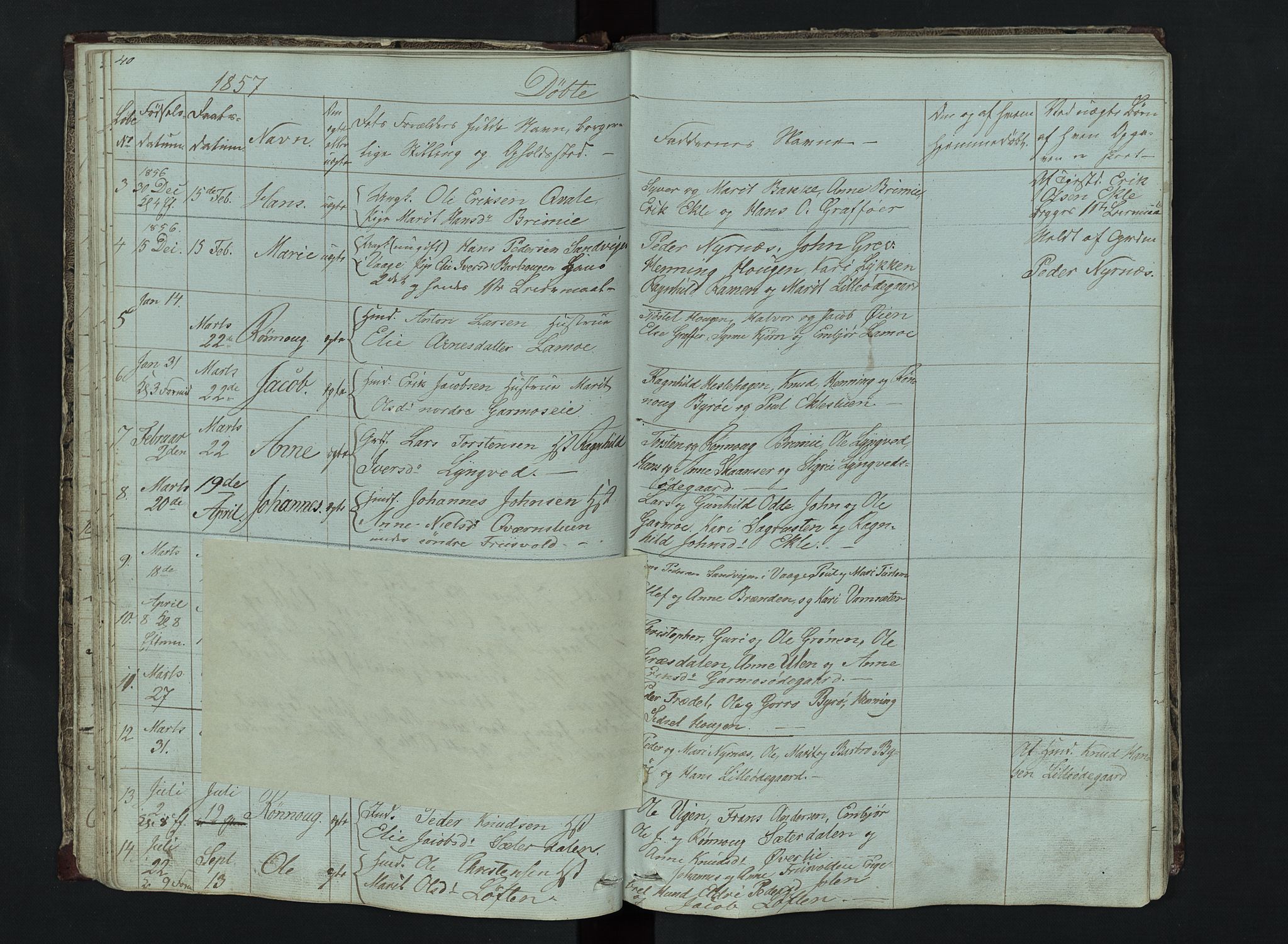 Lom prestekontor, SAH/PREST-070/L/L0014: Parish register (copy) no. 14, 1845-1876, p. 40-41