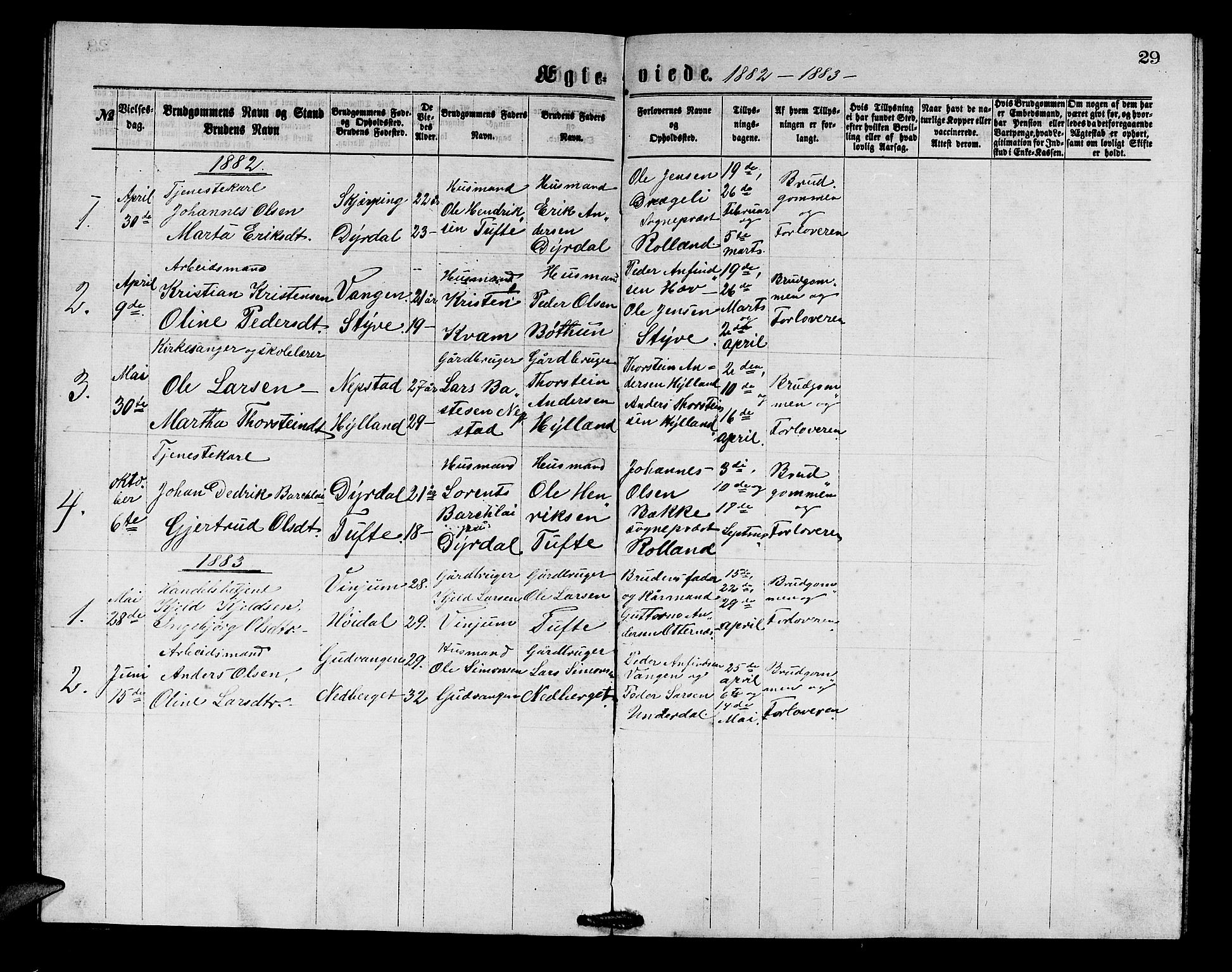 Aurland sokneprestembete, SAB/A-99937/H/Hb/Hbc/L0001: Parish register (copy) no. C 1, 1868-1883, p. 29