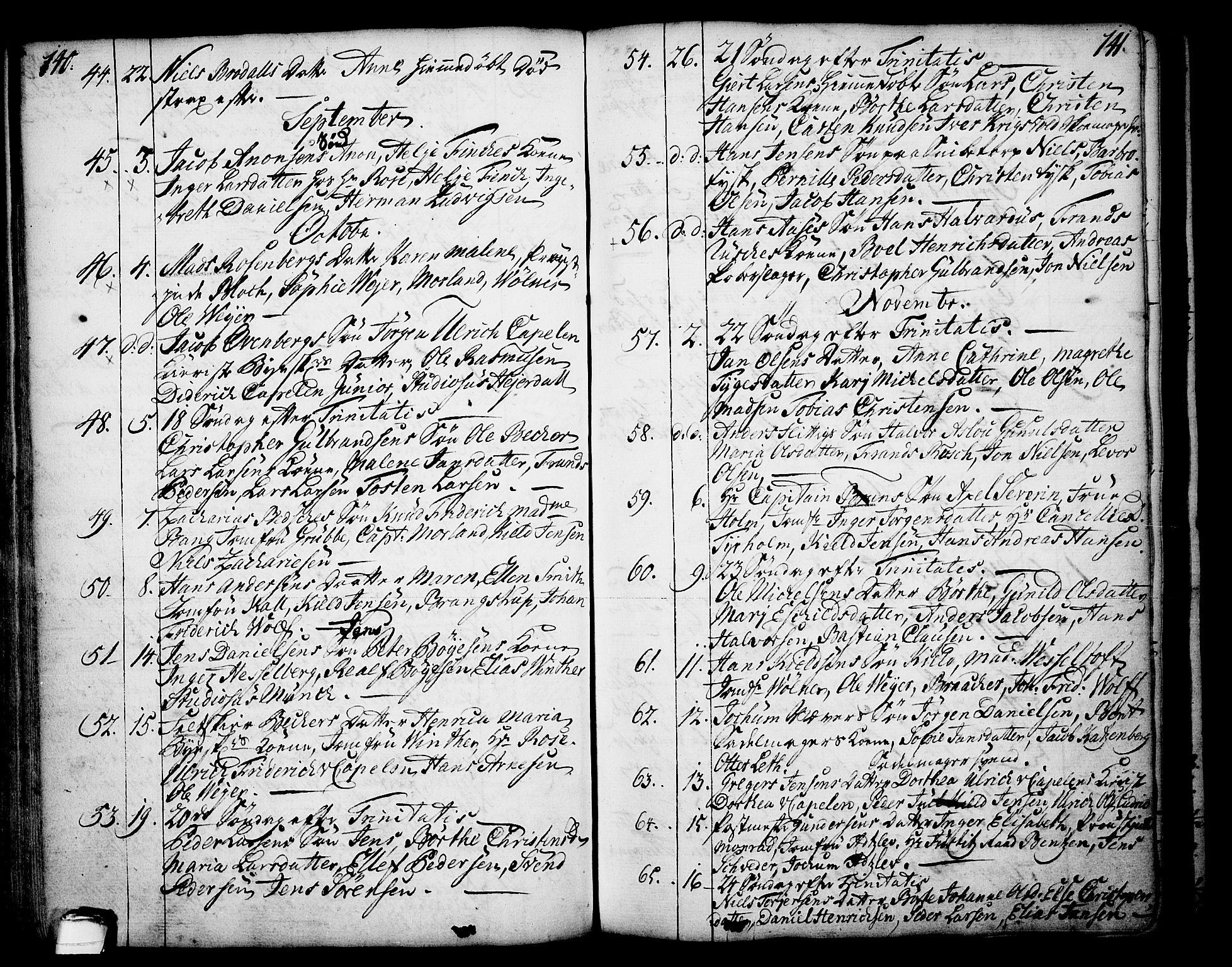 Skien kirkebøker, AV/SAKO-A-302/F/Fa/L0003: Parish register (official) no. 3, 1755-1791, p. 140-141