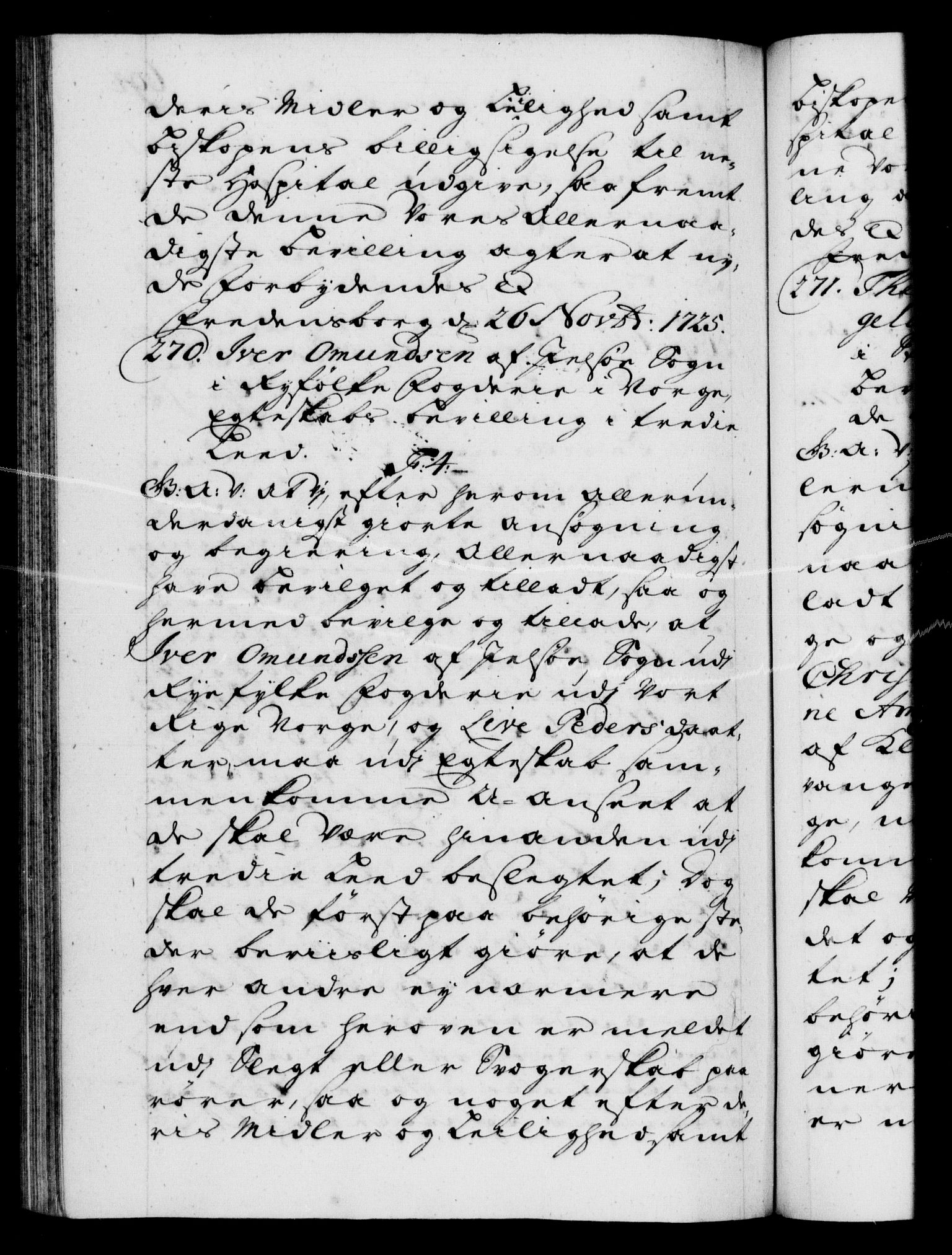 Danske Kanselli 1572-1799, AV/RA-EA-3023/F/Fc/Fca/Fcaa/L0024: Norske registre, 1723-1725, p. 694b